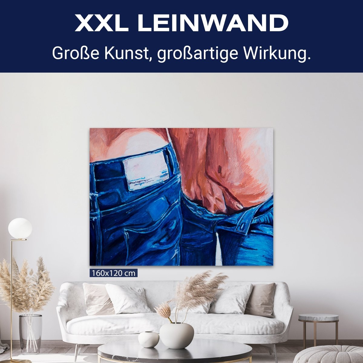 Leinwandbild Kunst & Gemälde, Querformat, Erotik Gemälde M0110 kaufen - Bild 9