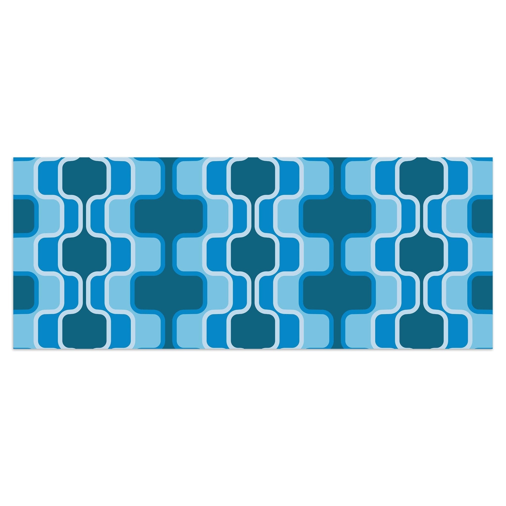 Leinwandbild Retromuster Blau Muster M0111 kaufen - Bild 1