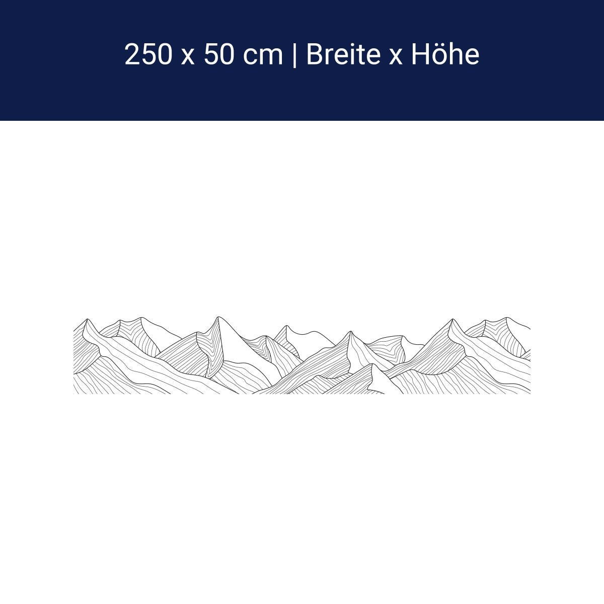 Panorama-Fototapete Minimalistische Berge M0113