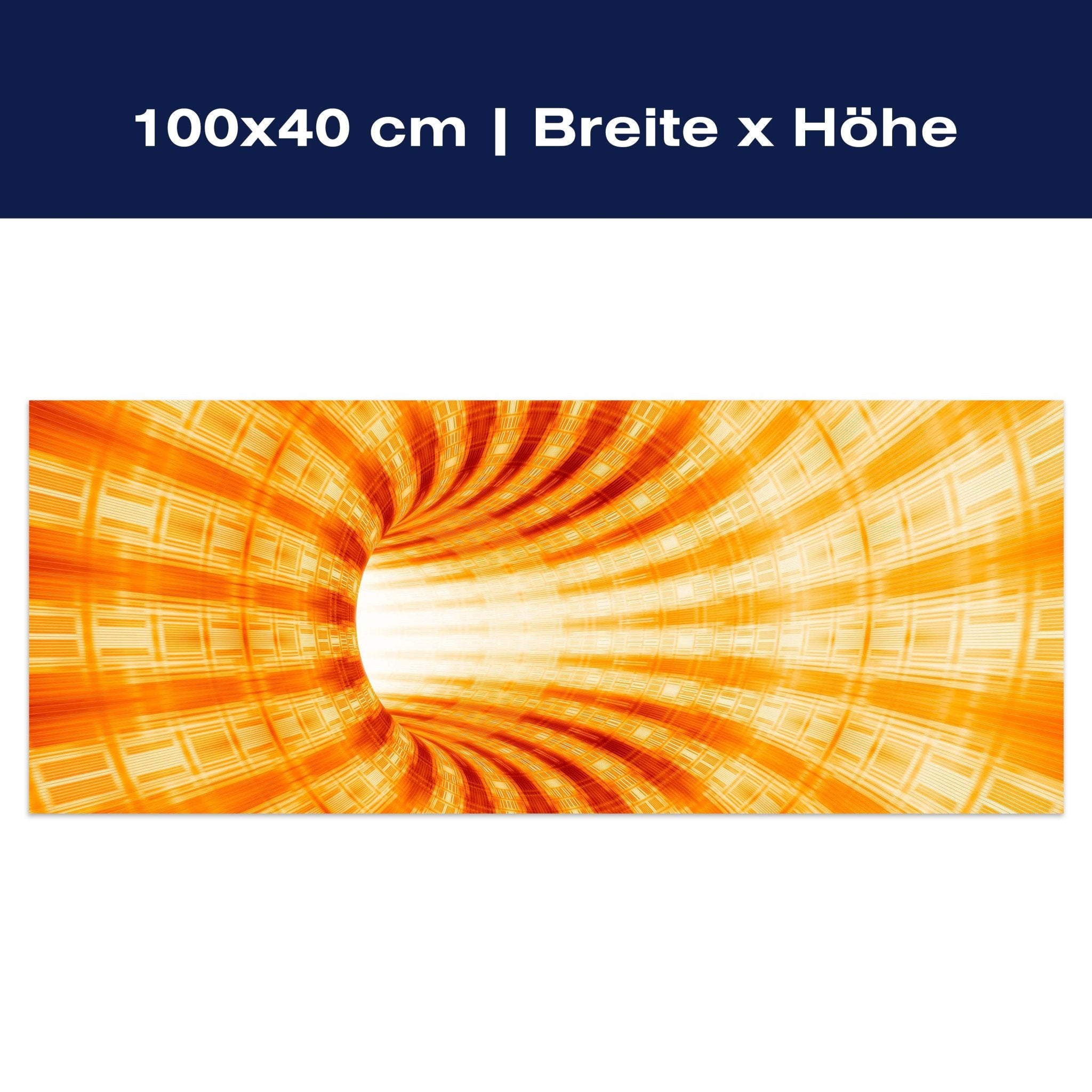 Leinwandbild Gelber Tunnel M0351