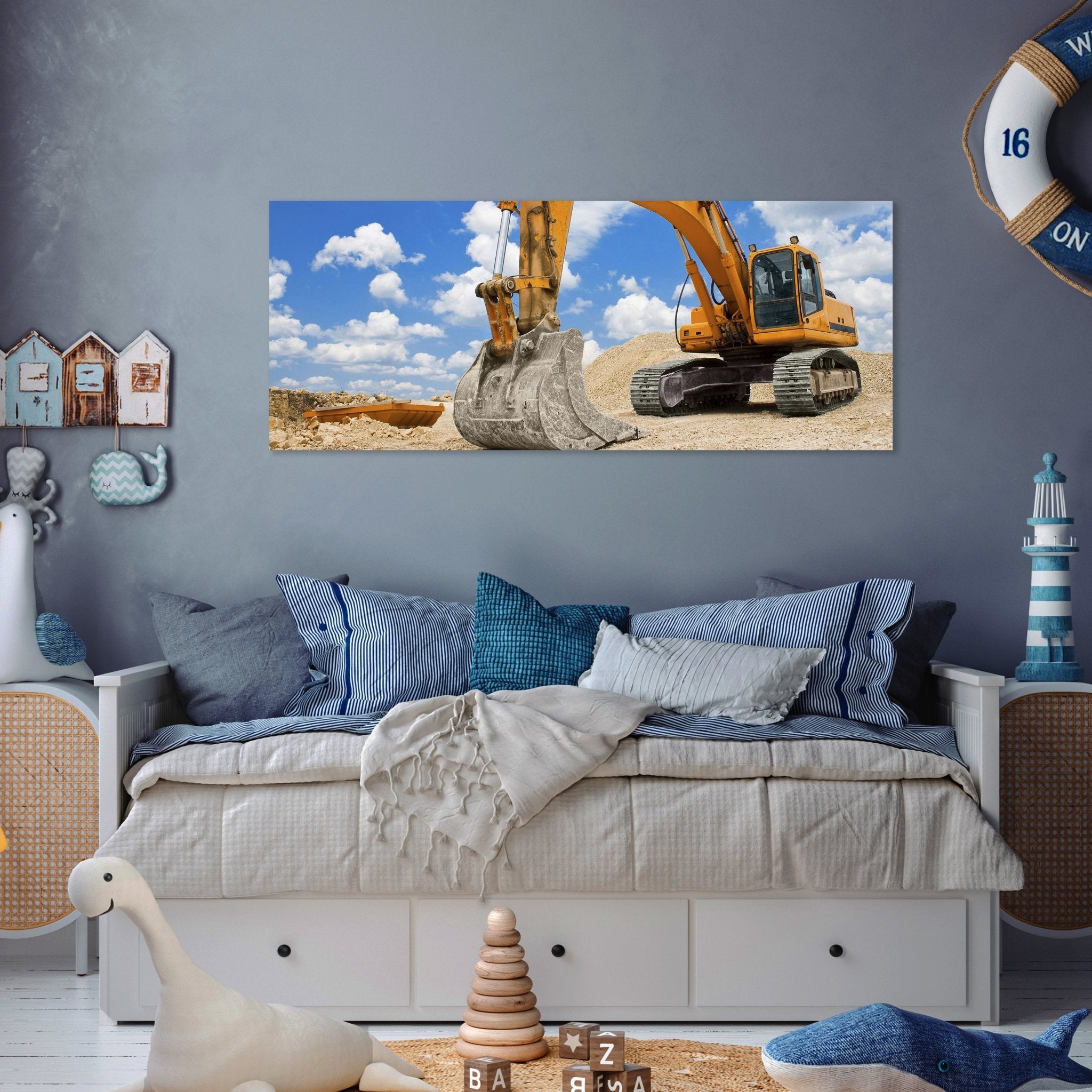 Leinwandbild Bagger M0520 kaufen - Bild 3
