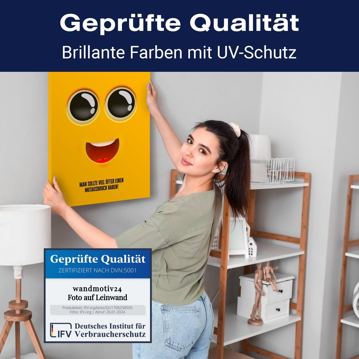 Leinwandbild Spruch, Mutausbruch M0535 kaufen - Bild 4