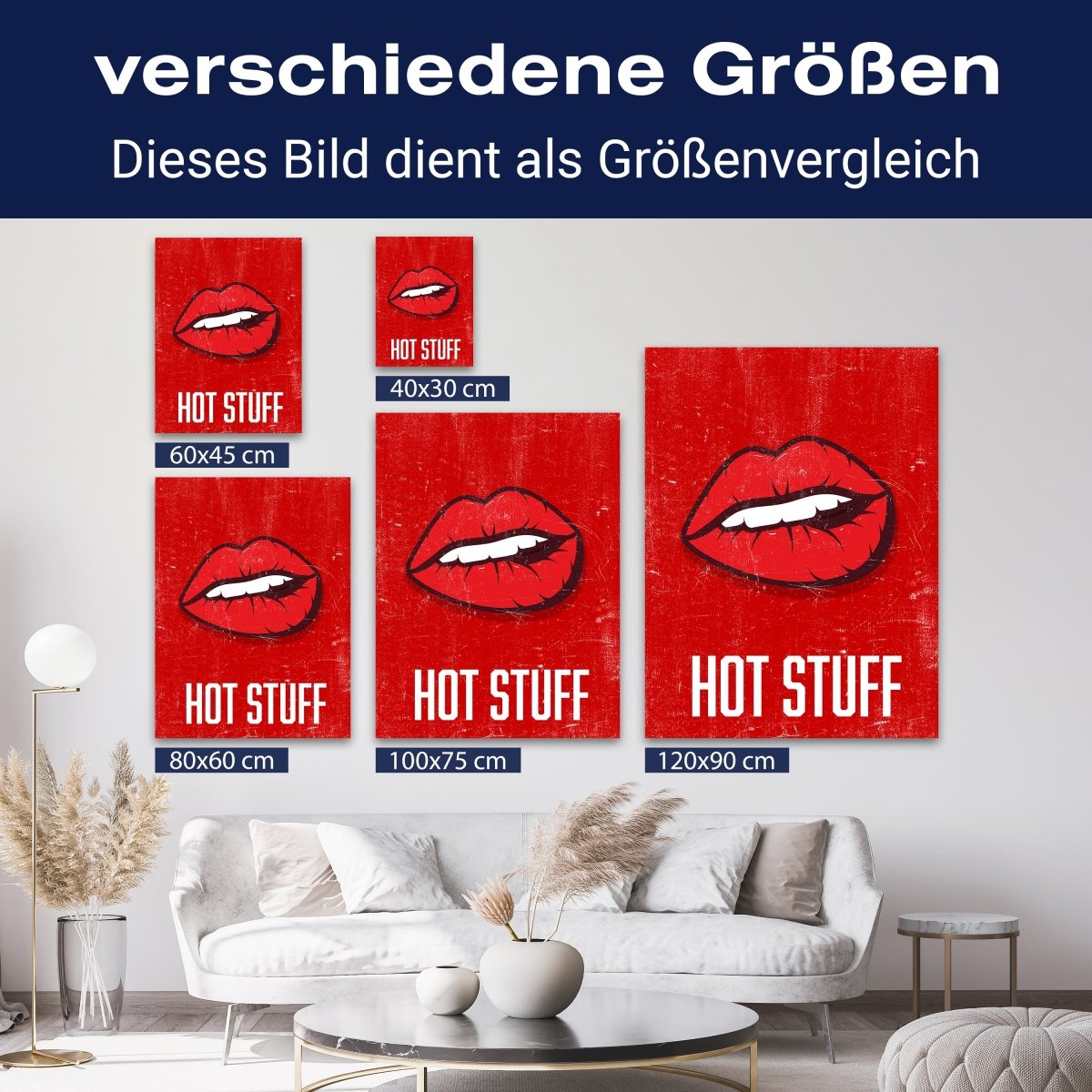Leinwandbild Spruch, Hot Stuff M0539 kaufen - Bild 8