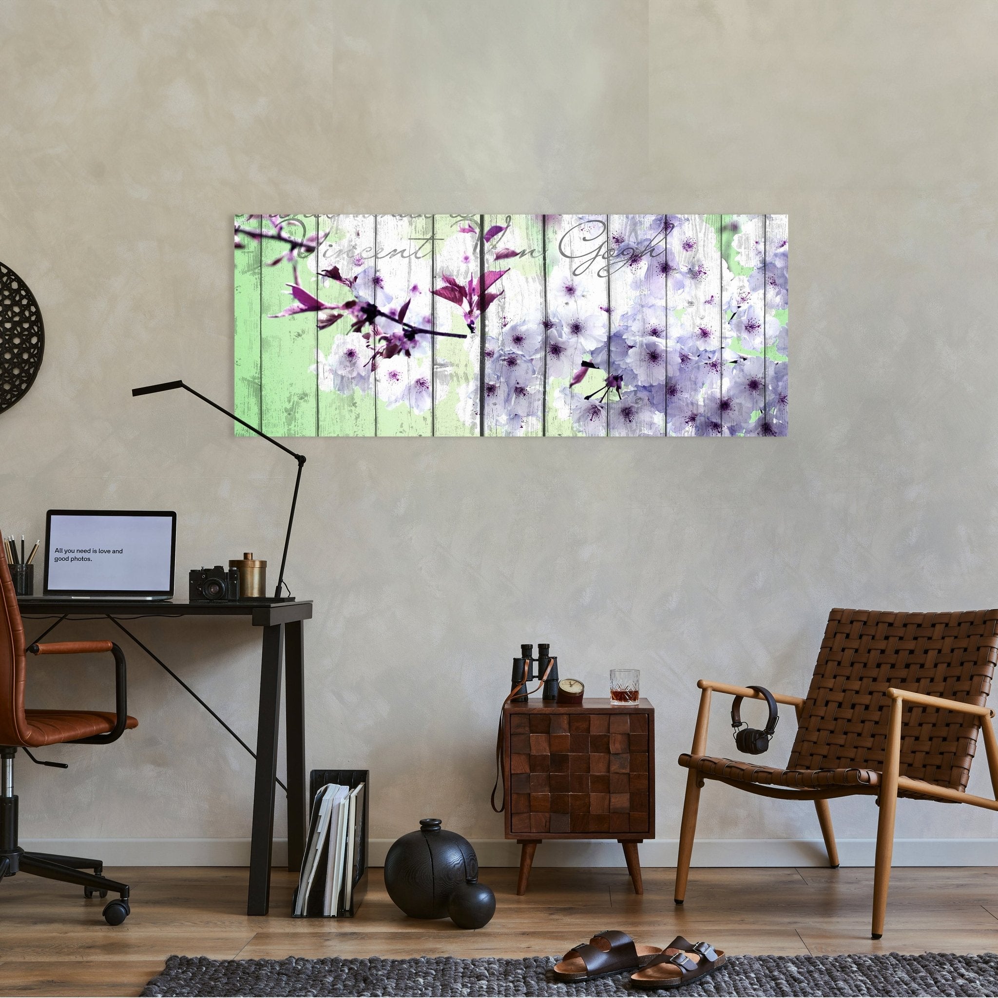 Leinwandbild Holz Blüten Zweig M0542 kaufen - Bild 2