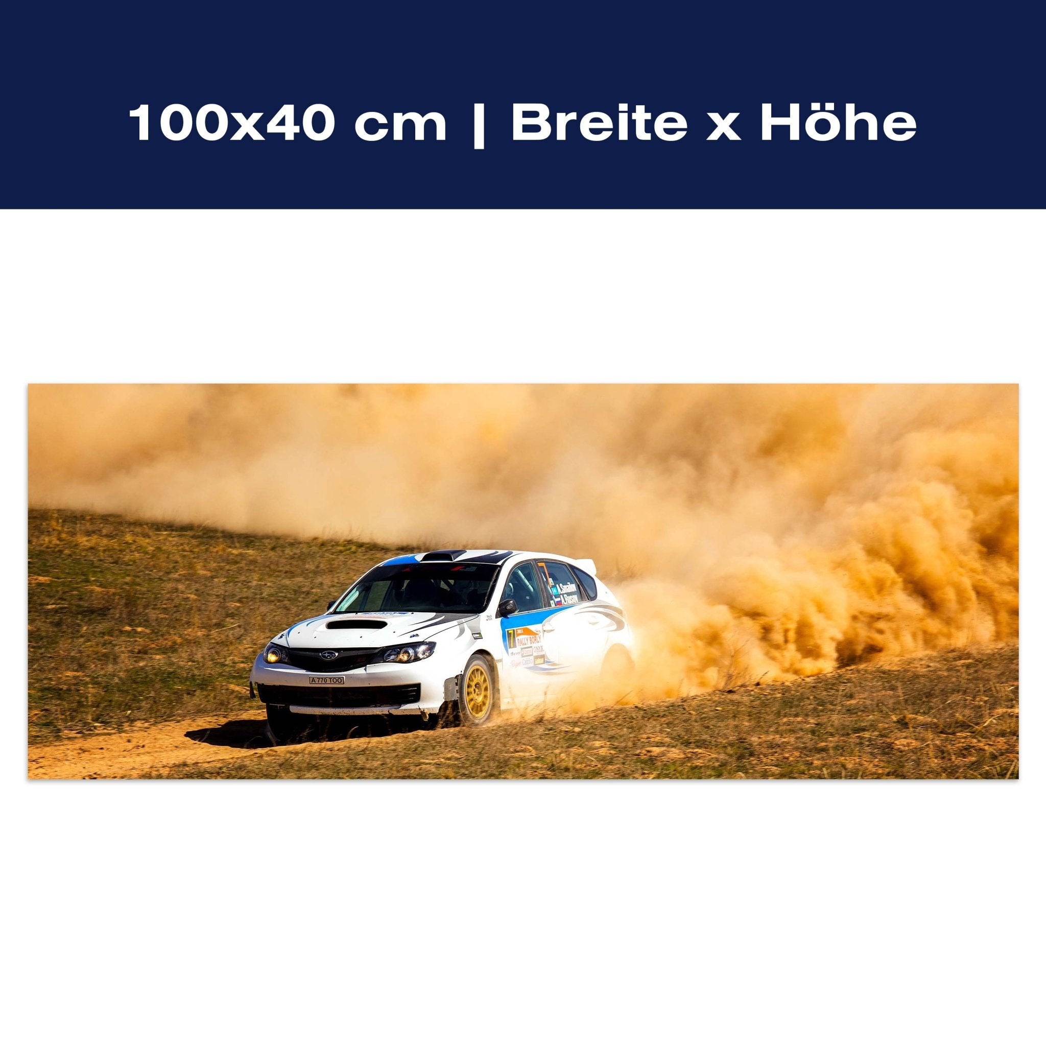 Leinwandbild Rallye Auto M0558