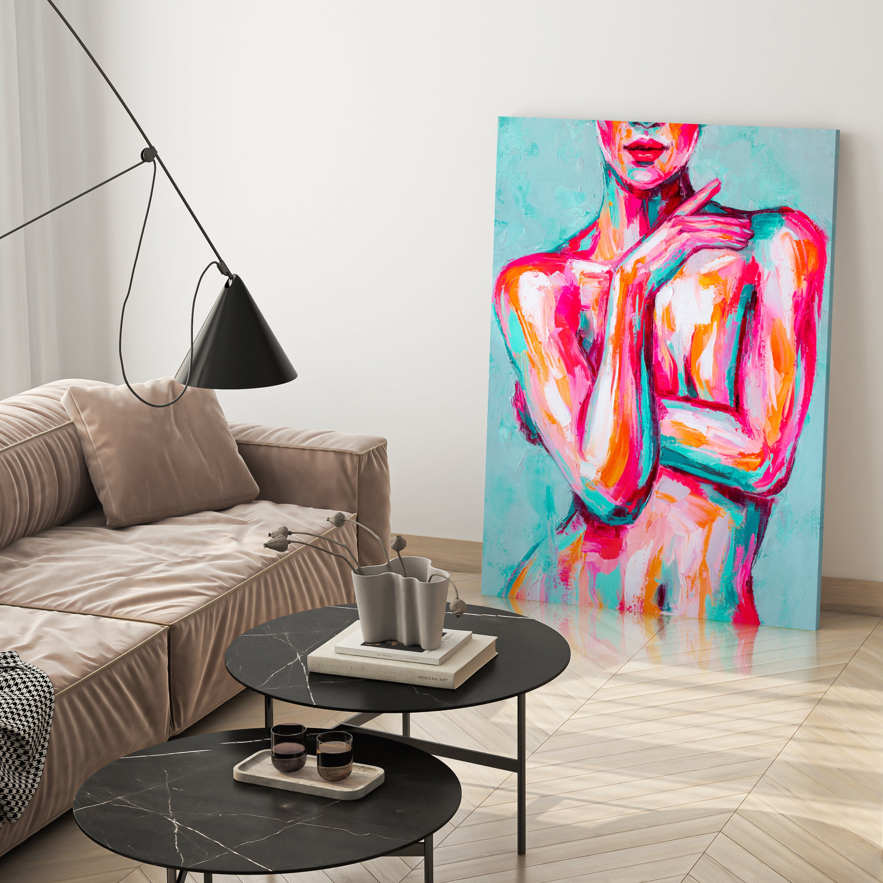 Leinwandbild Malerei, Frau, Hochformat M0617 kaufen - Bild 3