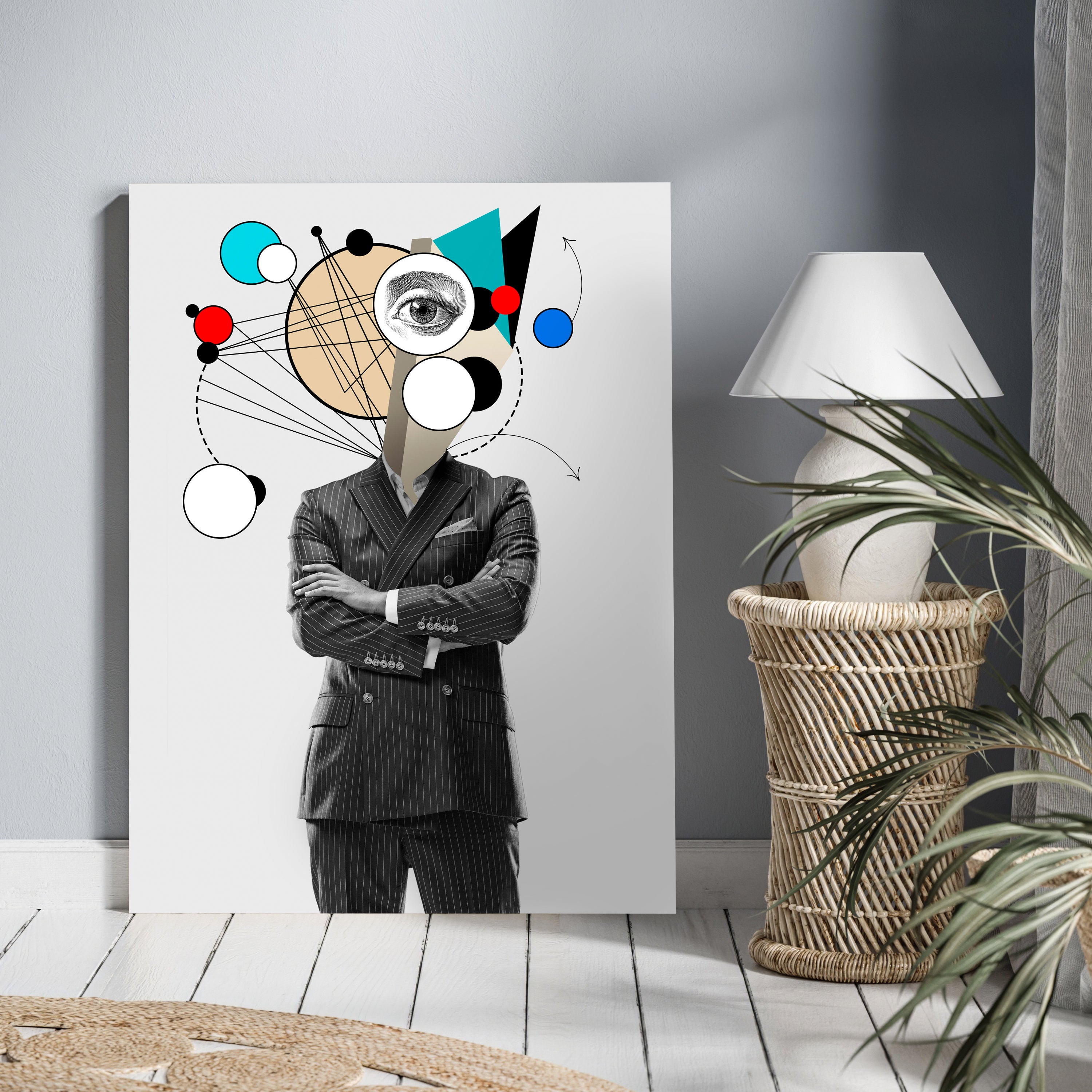 Leinwandbild Digital Art, Anzug, Hochformat M0632 kaufen - Bild 2