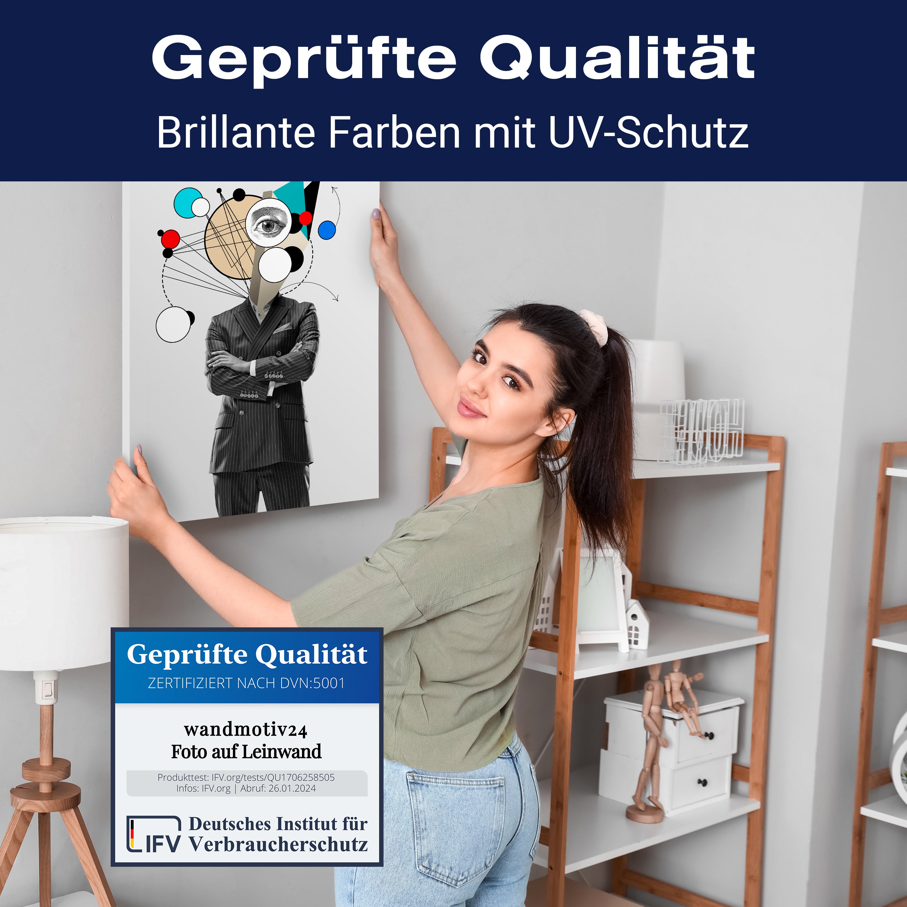 Leinwandbild Digital Art, Anzug, Hochformat M0632 kaufen - Bild 4