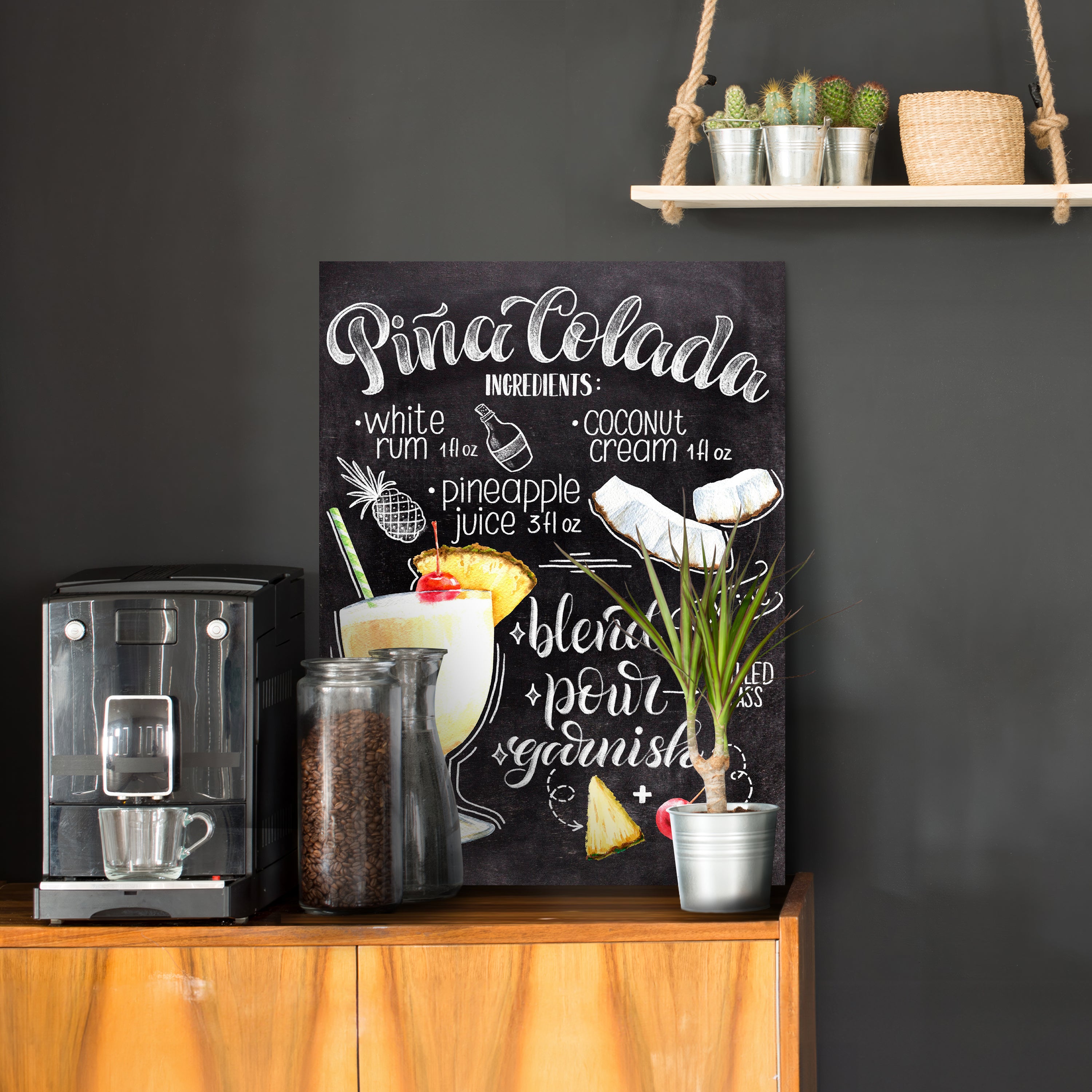 Leinwandbild Essen & Trinken, Pina Colada, Hochformat M0691 kaufen - Bild 2