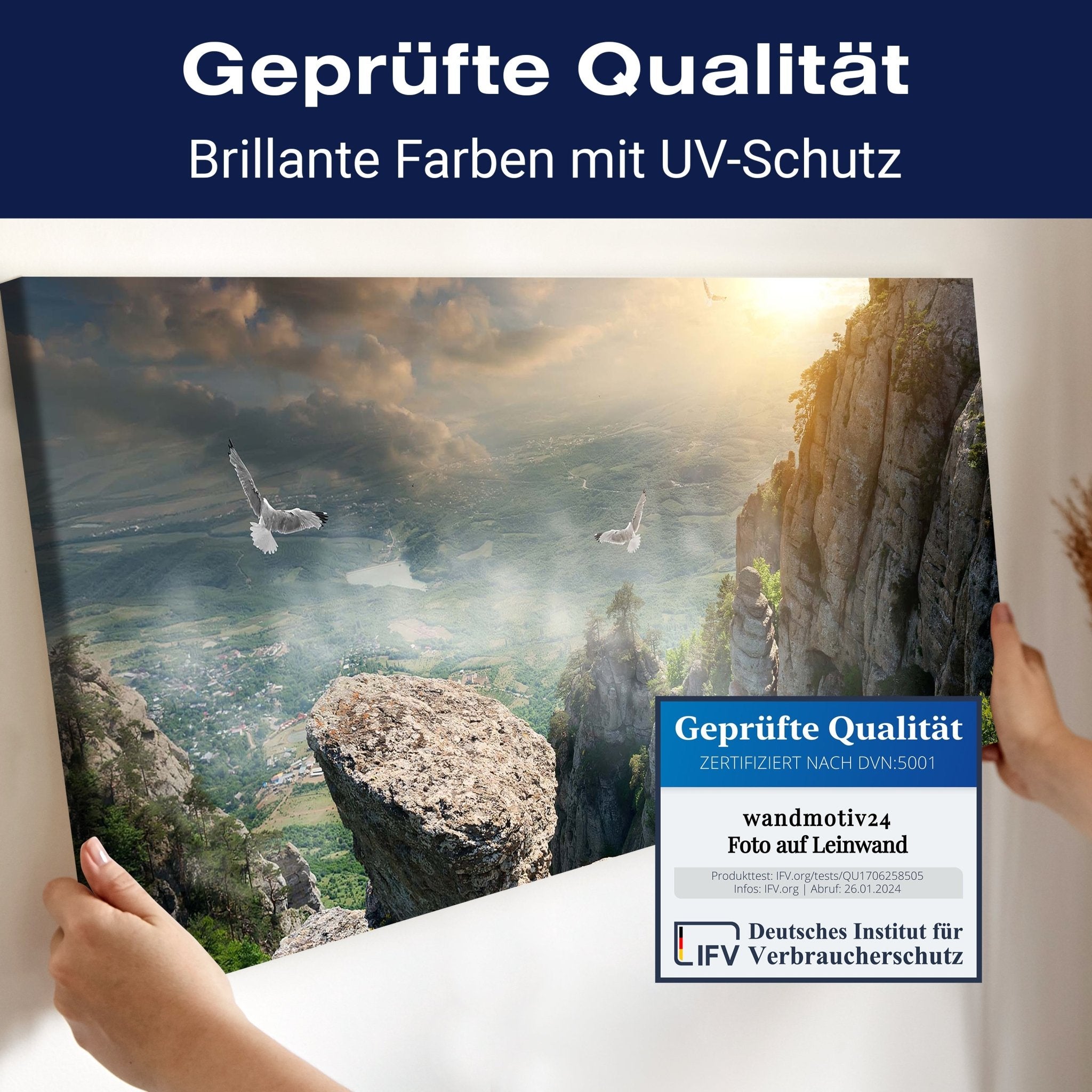 Leinwandbild Blick auf die Berge M0692 kaufen - Bild 4