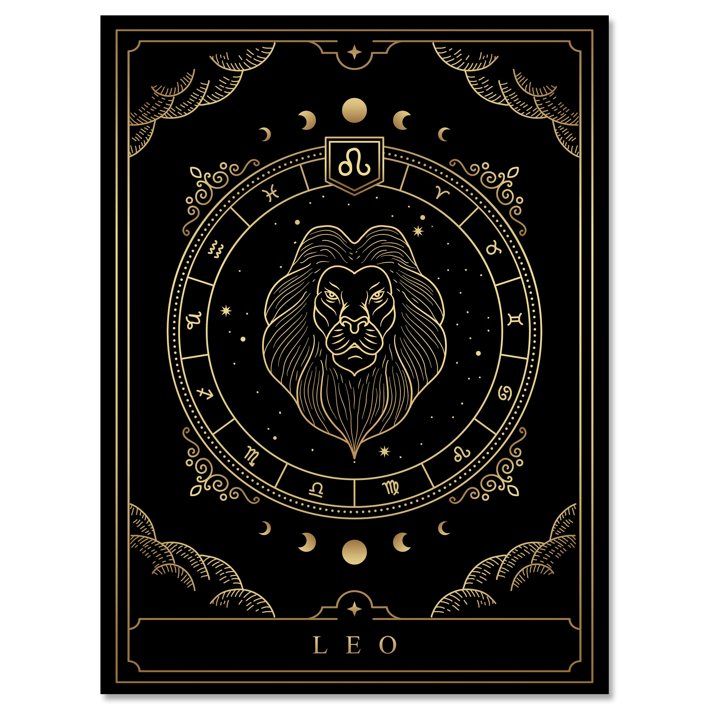 Leinwandbild Sternzeichen, Löwe, Hochformat M0706 kaufen - Bild 1