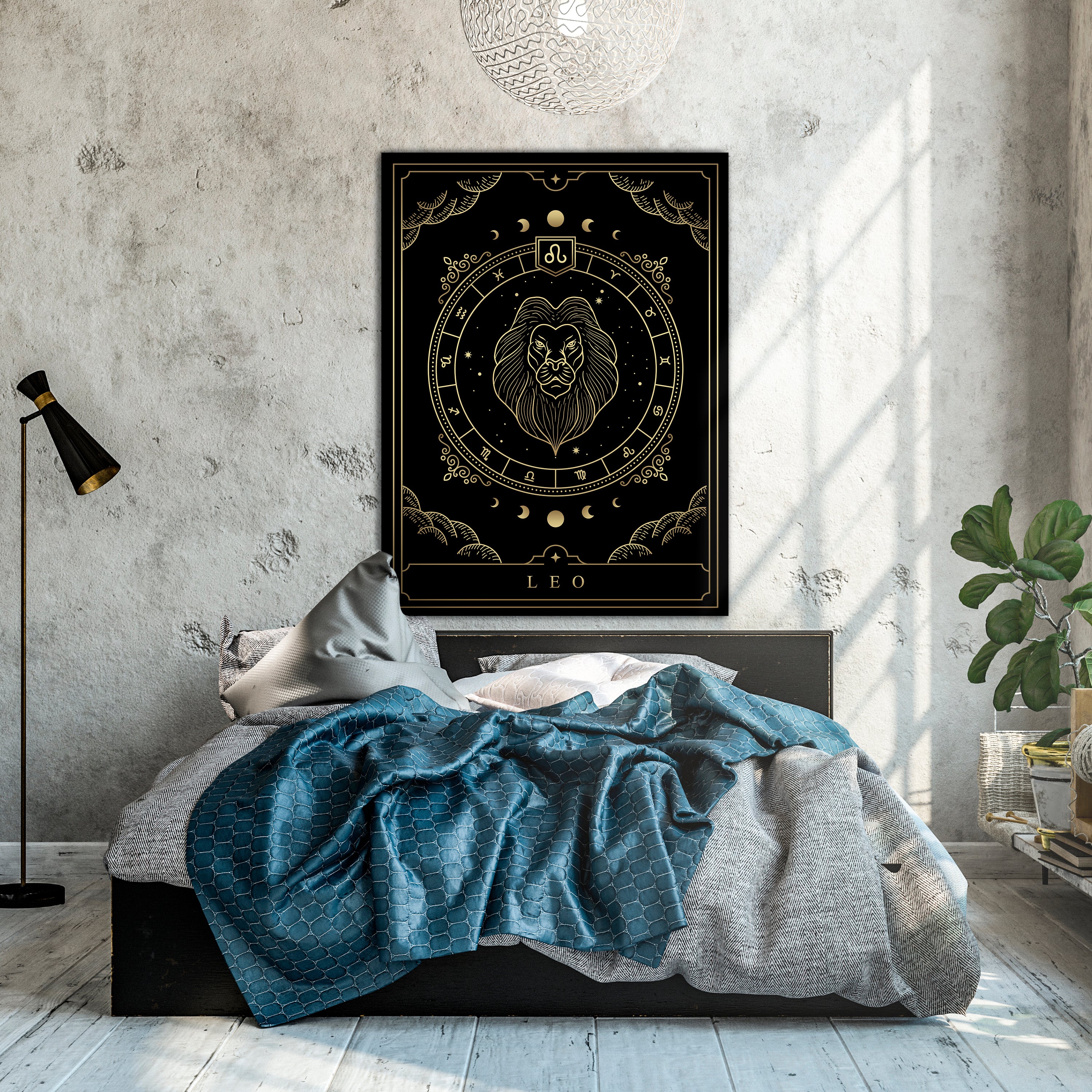 Leinwandbild Sternzeichen, Löwe, Hochformat M0706 kaufen - Bild 2