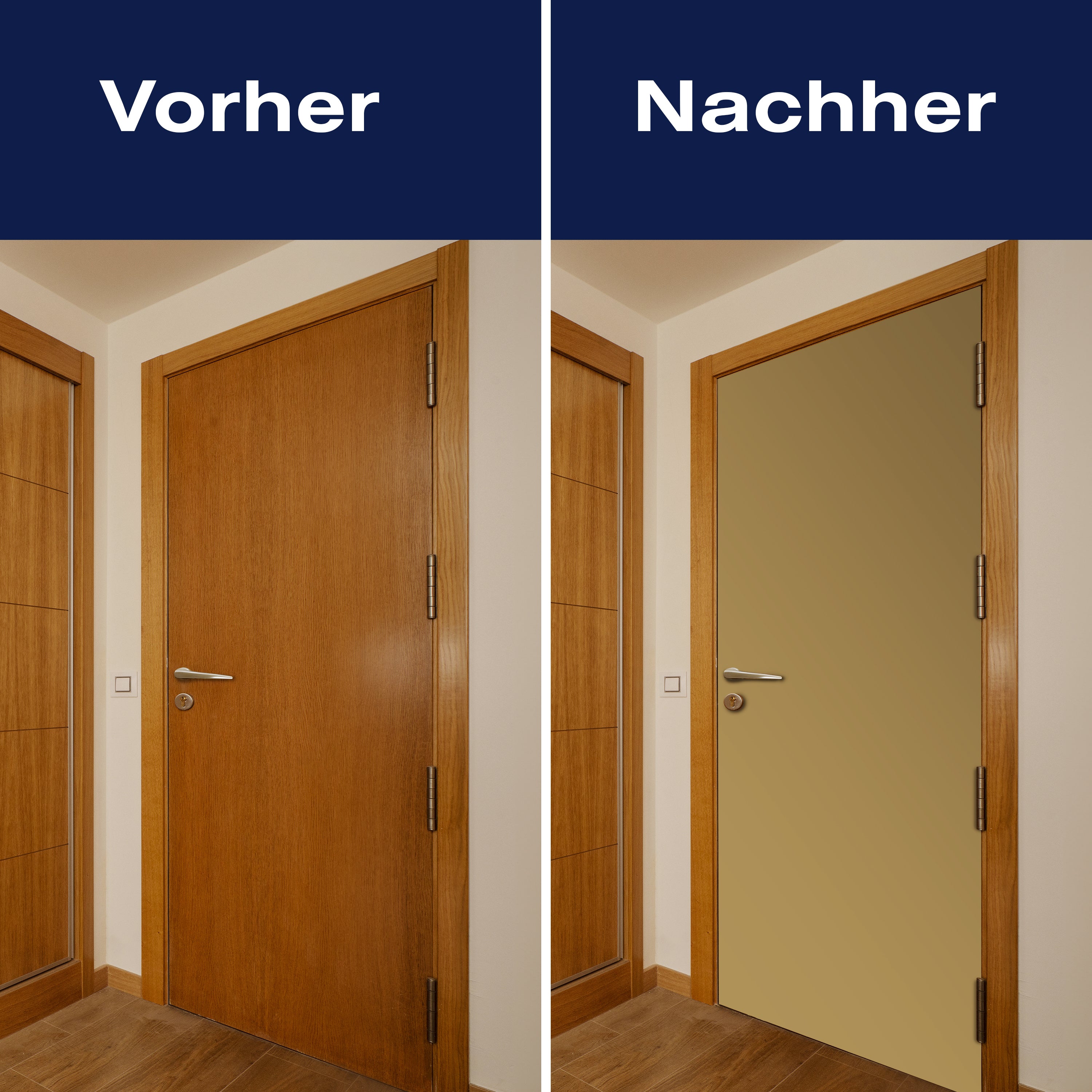 Türtapete einfarbig Hellbraun M0749 - Bild 10