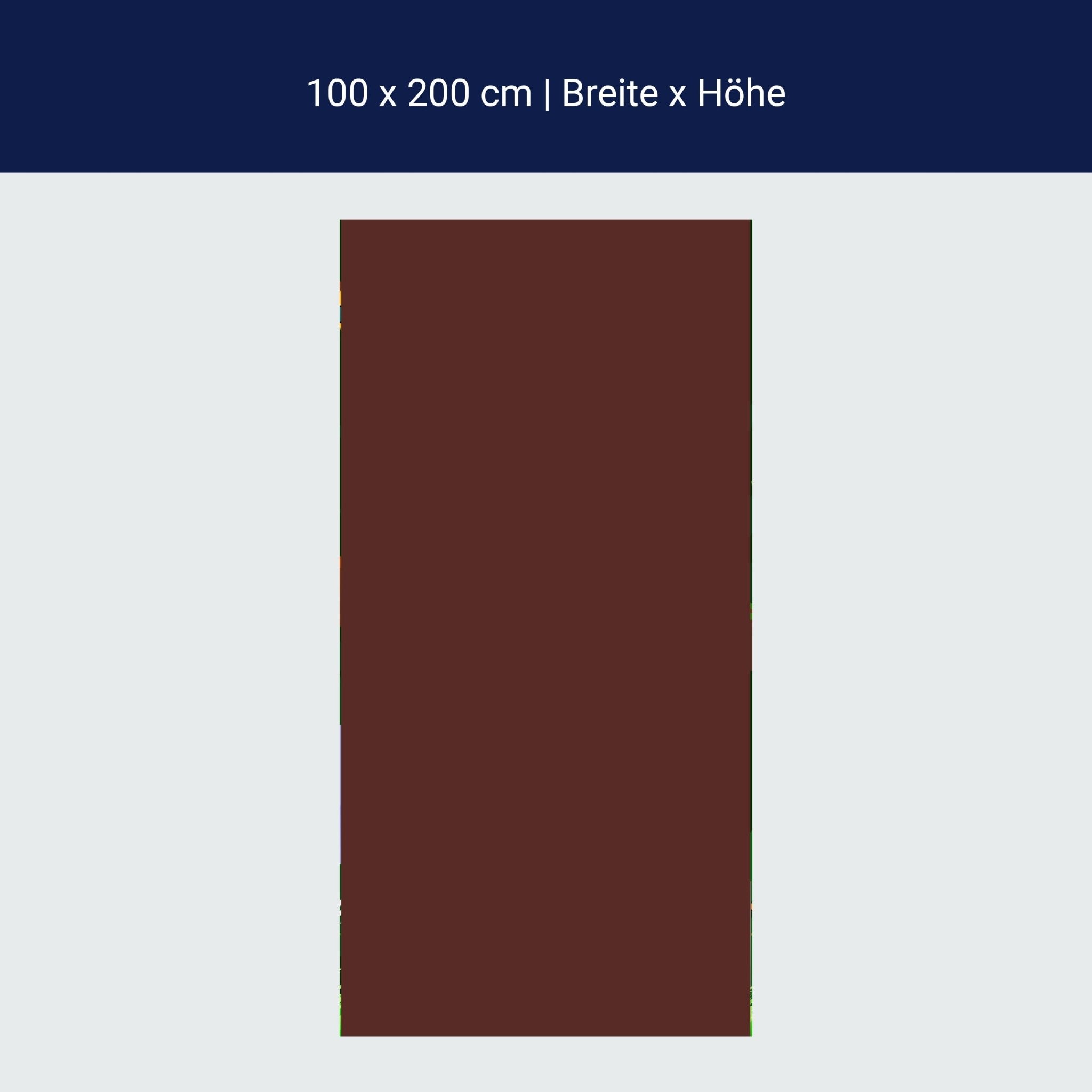 Türtapete einfarbig Braun M0751