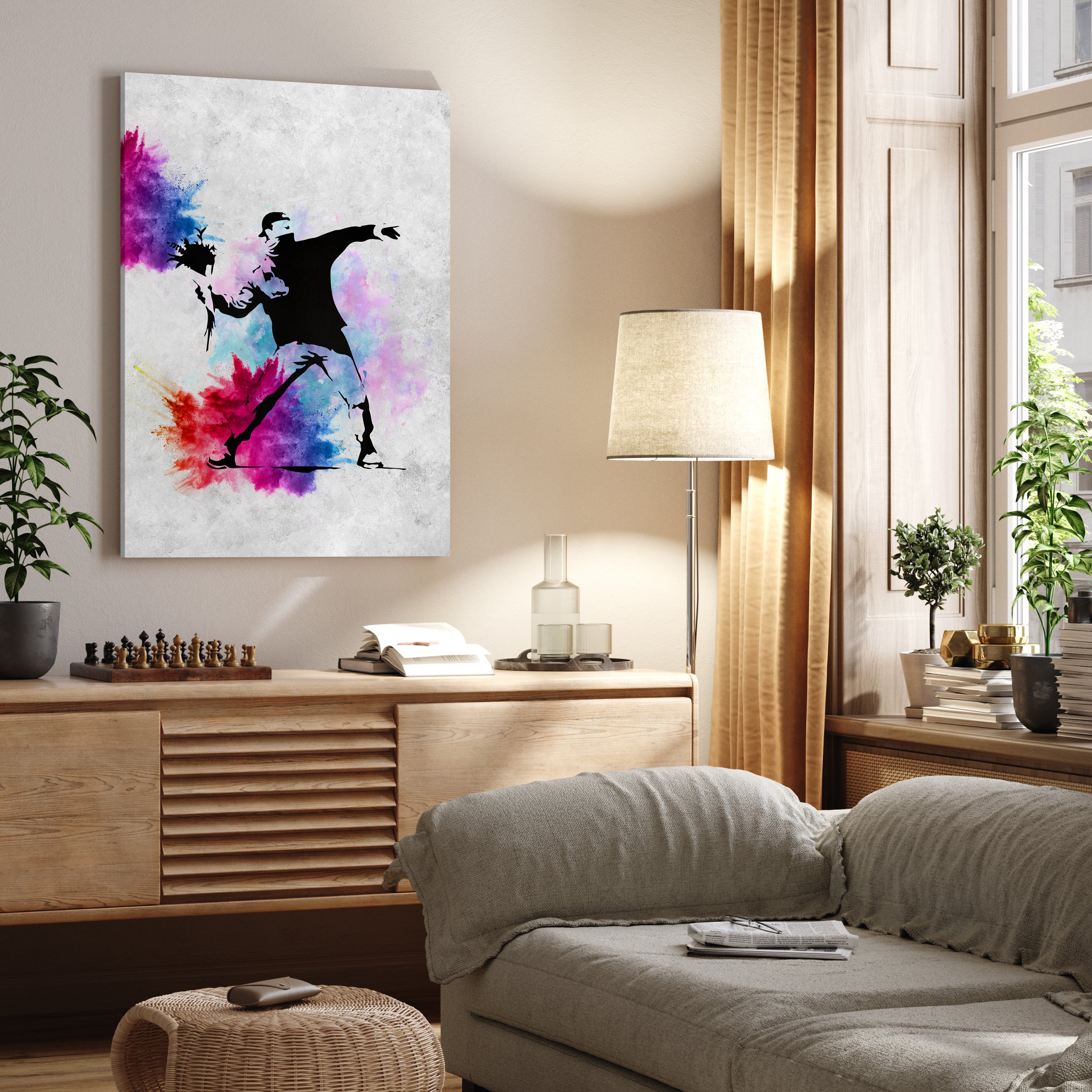 Leinwandbild Banksy Street Art M0833 kaufen - Bild 2