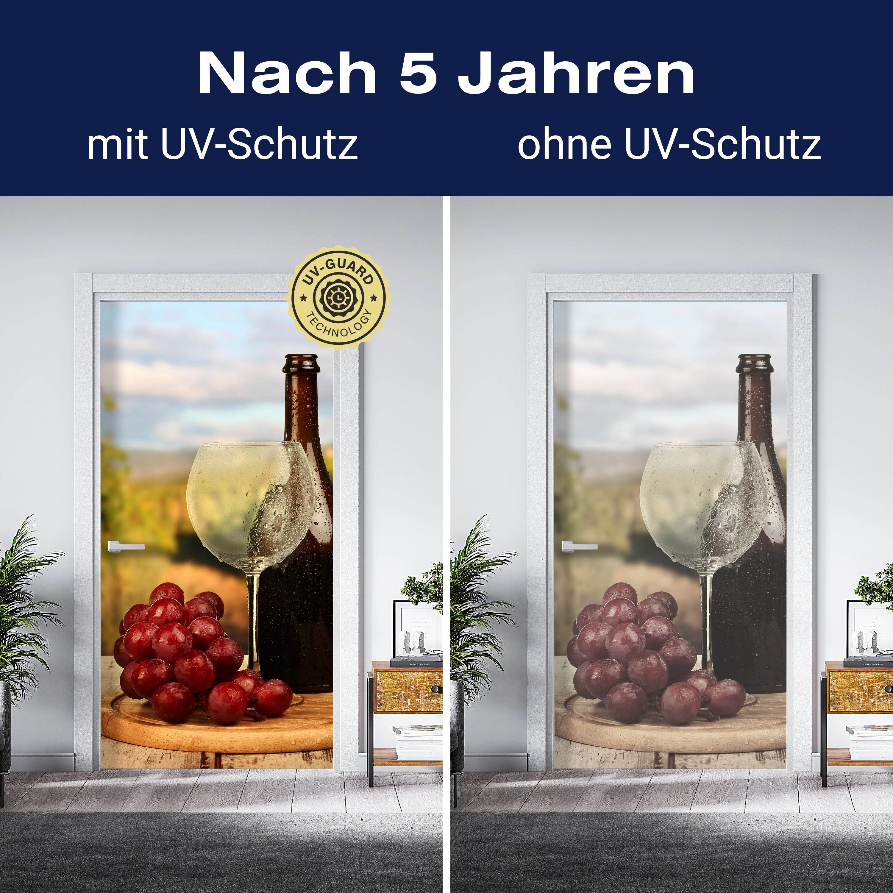 Türtapete Ein Glas Wein M0840 - Bild 4