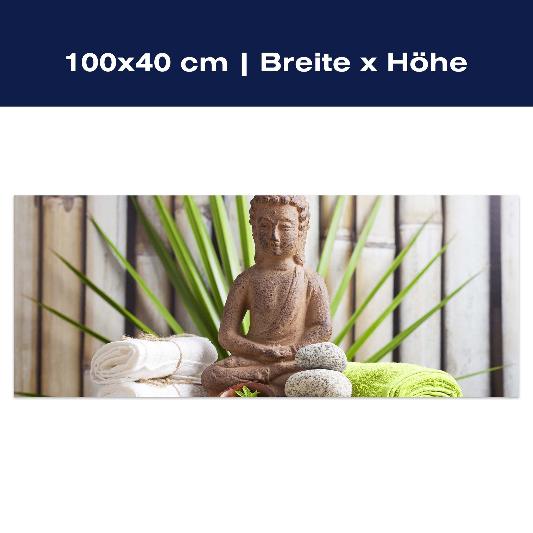Leinwandbild Buddha und sauna Wellness M0962