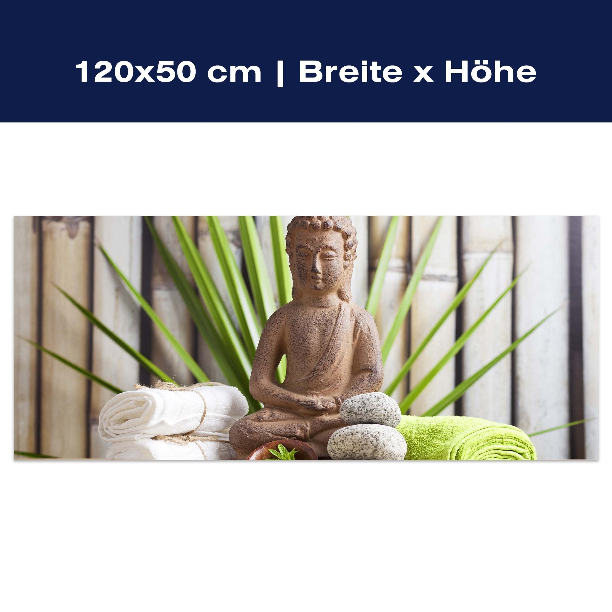 Leinwandbild Buddha und sauna Wellness M0962