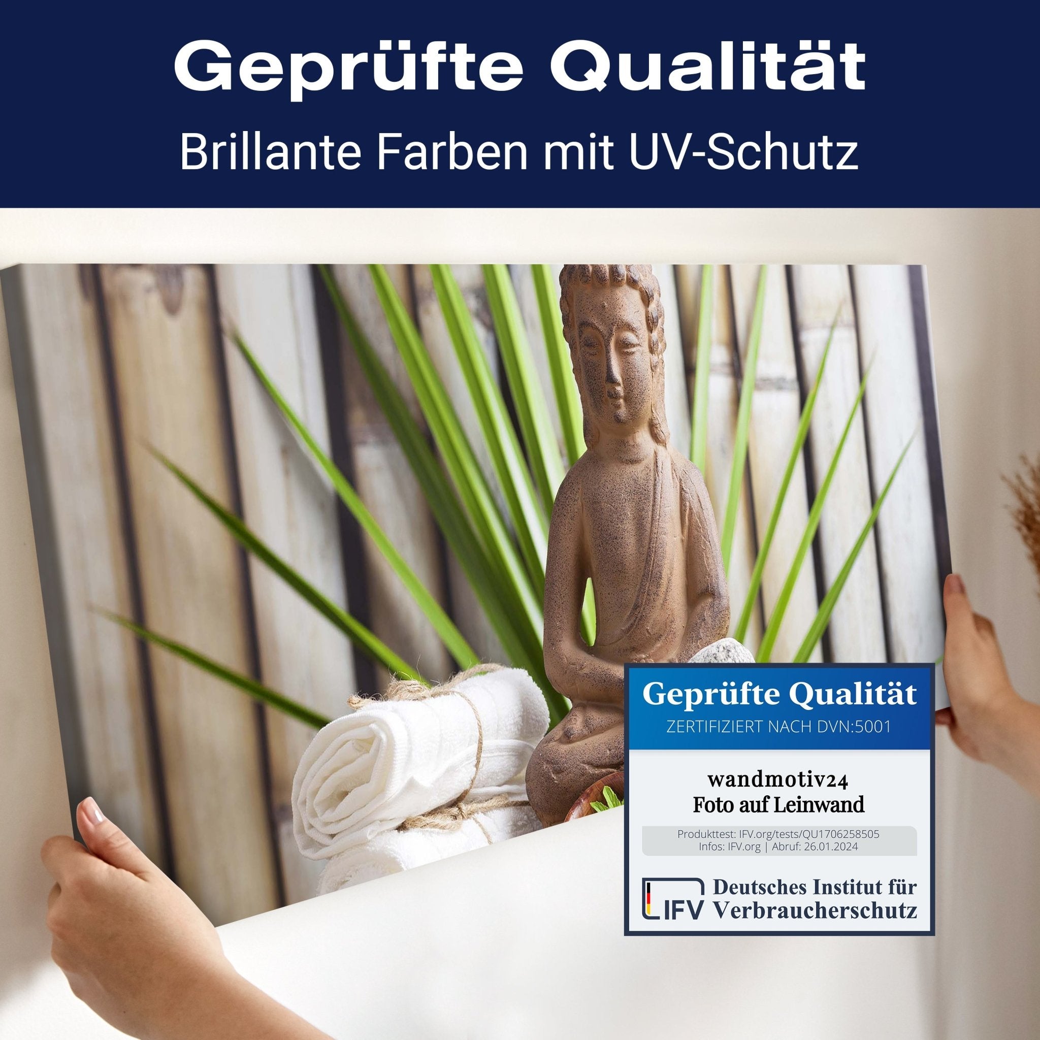 Leinwandbild Buddha und sauna Wellness M0962 kaufen - Bild 4