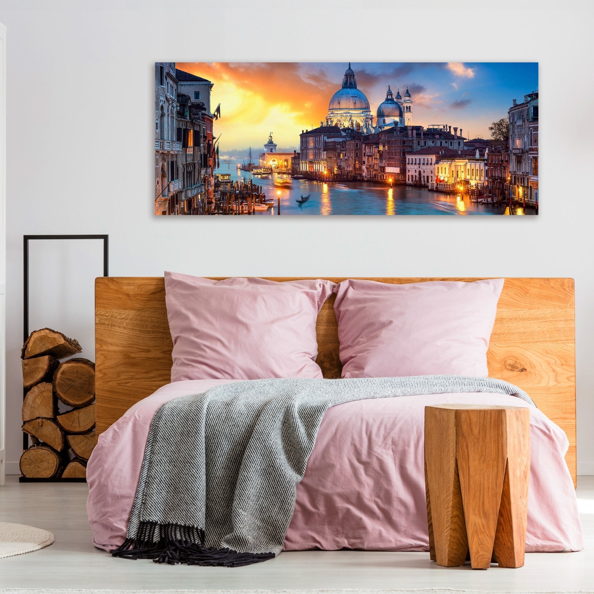 Leinwandbild Venedig am Abend, Meer, Gondel, Kirche M1073 kaufen - Bild 3