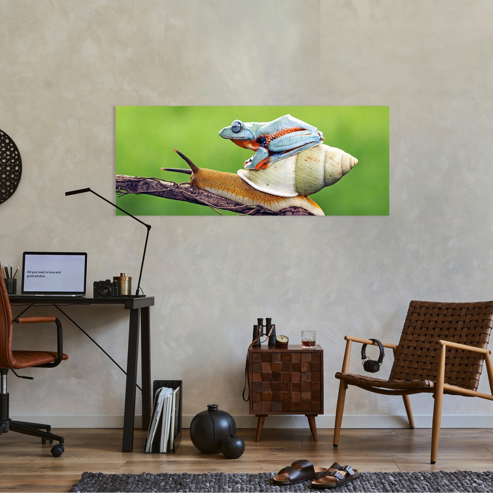 Leinwandbild Frosch, Schnecke, Tiere M1116 kaufen - Bild 2