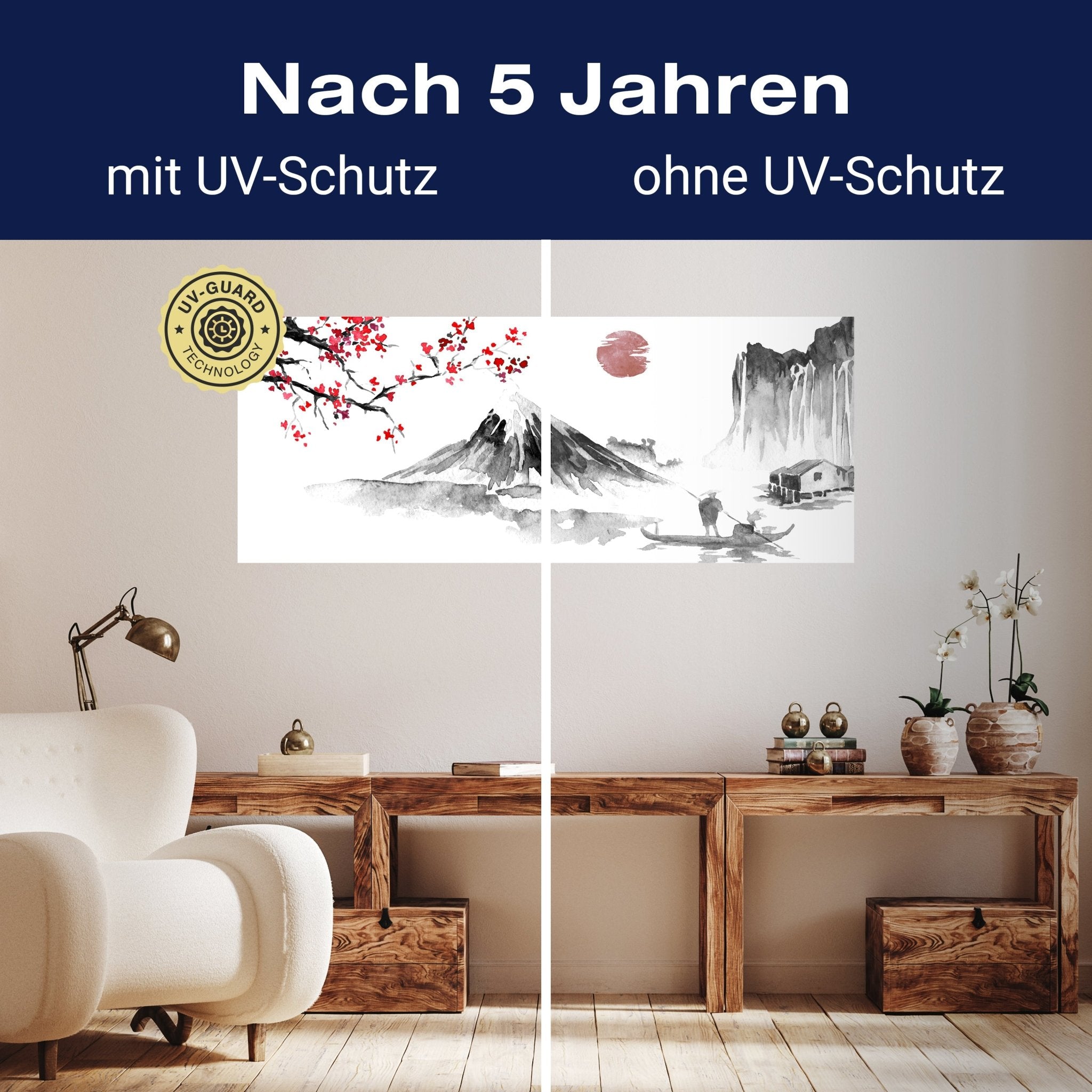 Leinwandbild Fuji Berg Sakura Sunset Japan M1143 kaufen - Bild 9