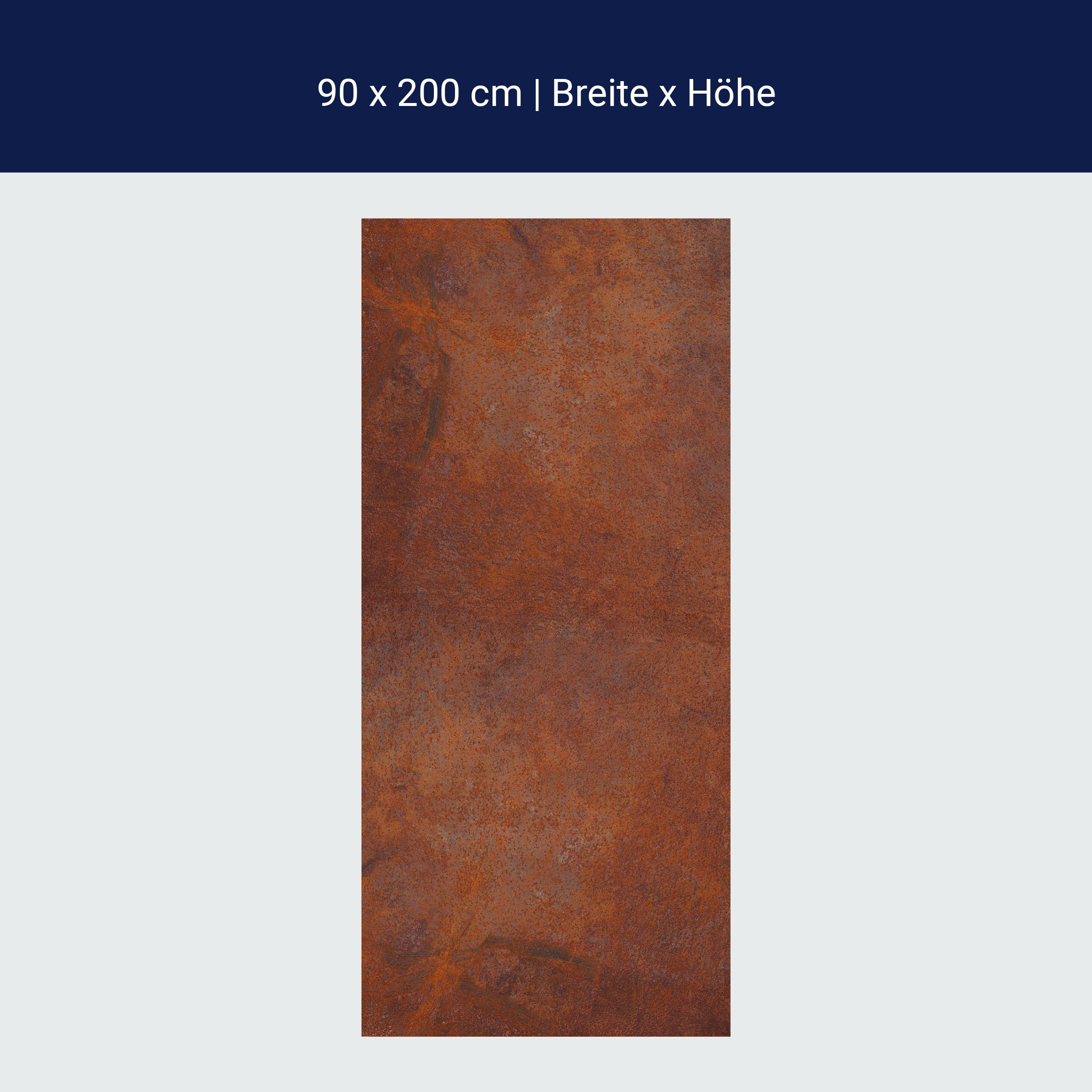 Türtapete rostige Platte, Metall, Grunge, Rost M1174