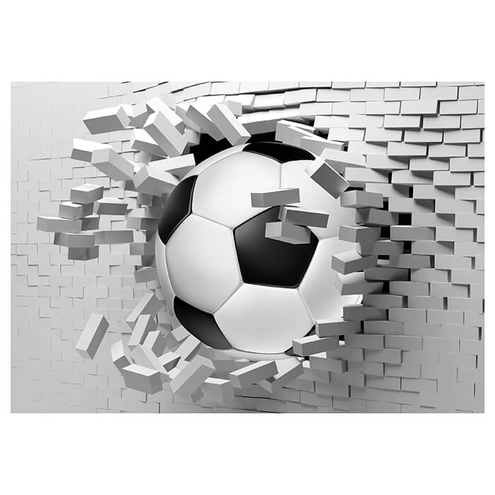 Fototapete Fussball Wanddurchbruch M1269 - Bild 2