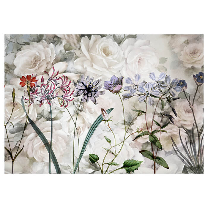 Fototapete Blumen Vintage Gemälde M1292 - Bild 2