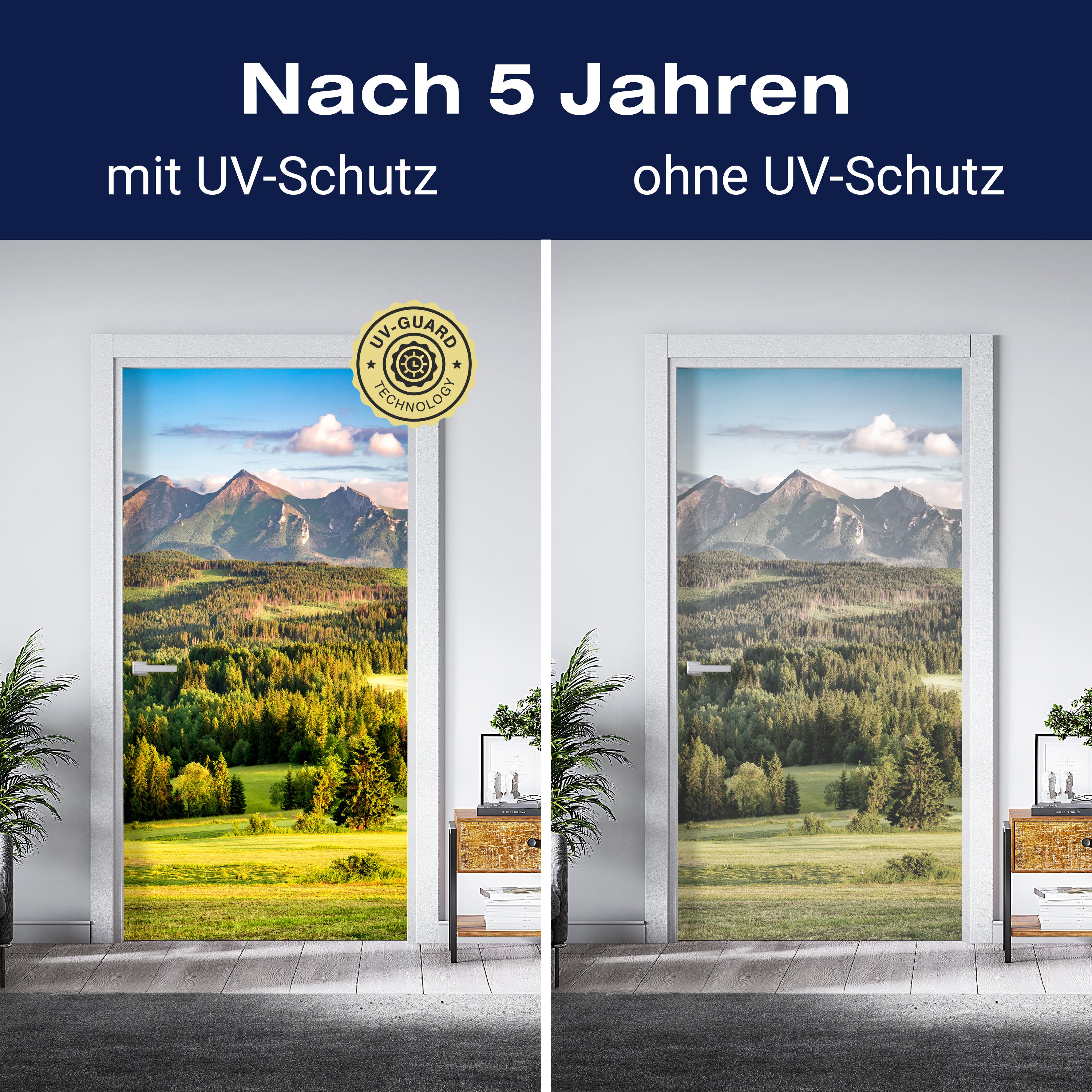 Türtapete Berge, Wald, Landschaft, Slowakei M1428 - Bild 4