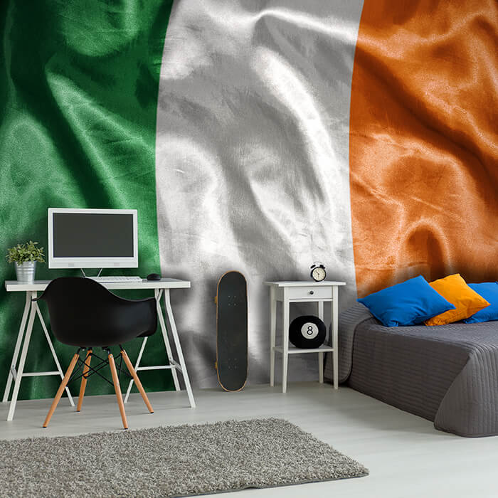 Fototapete Wehende Irische Flagge M4919 - Bild 1