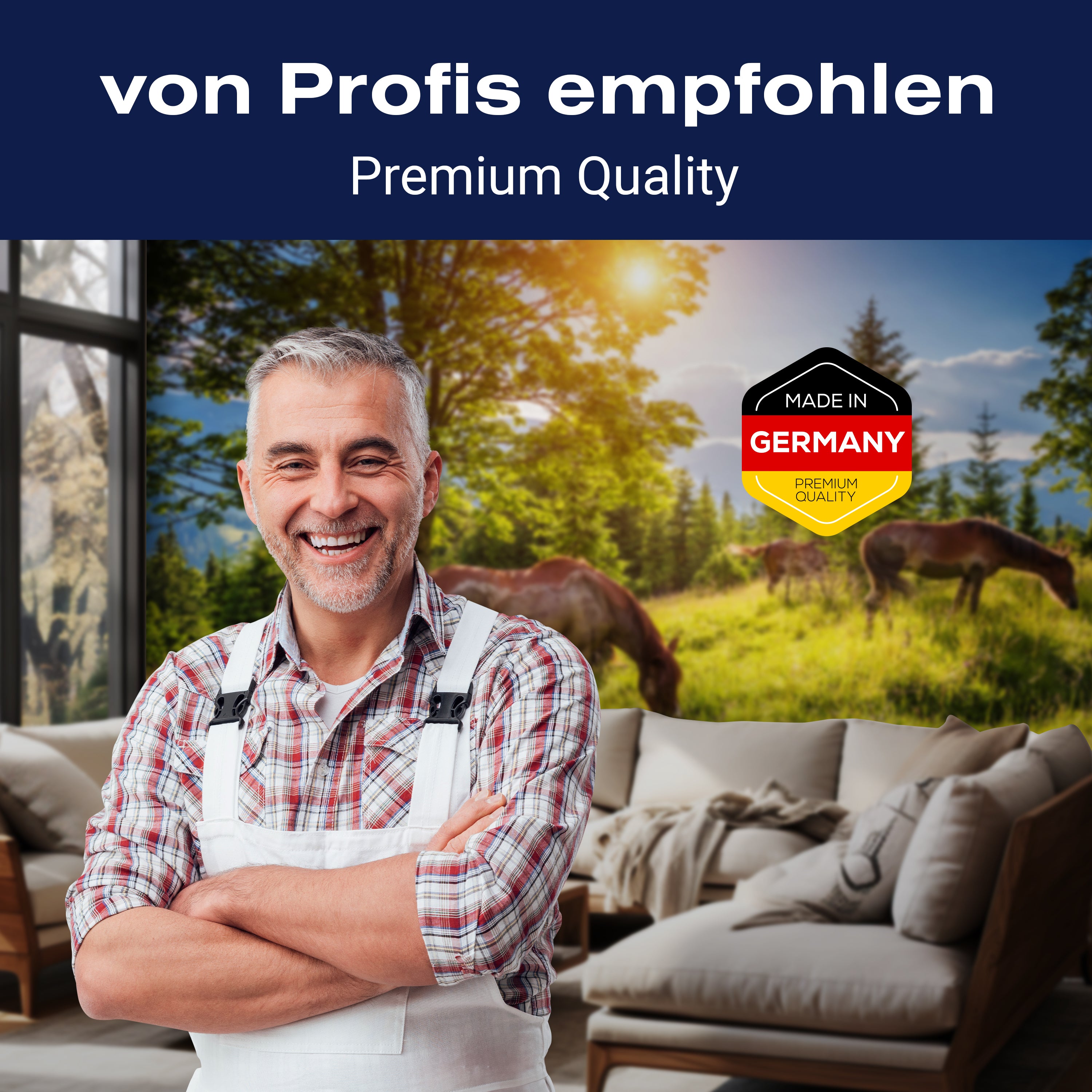 Fototapete Wiese mit Pferden M5727 - Bild 5