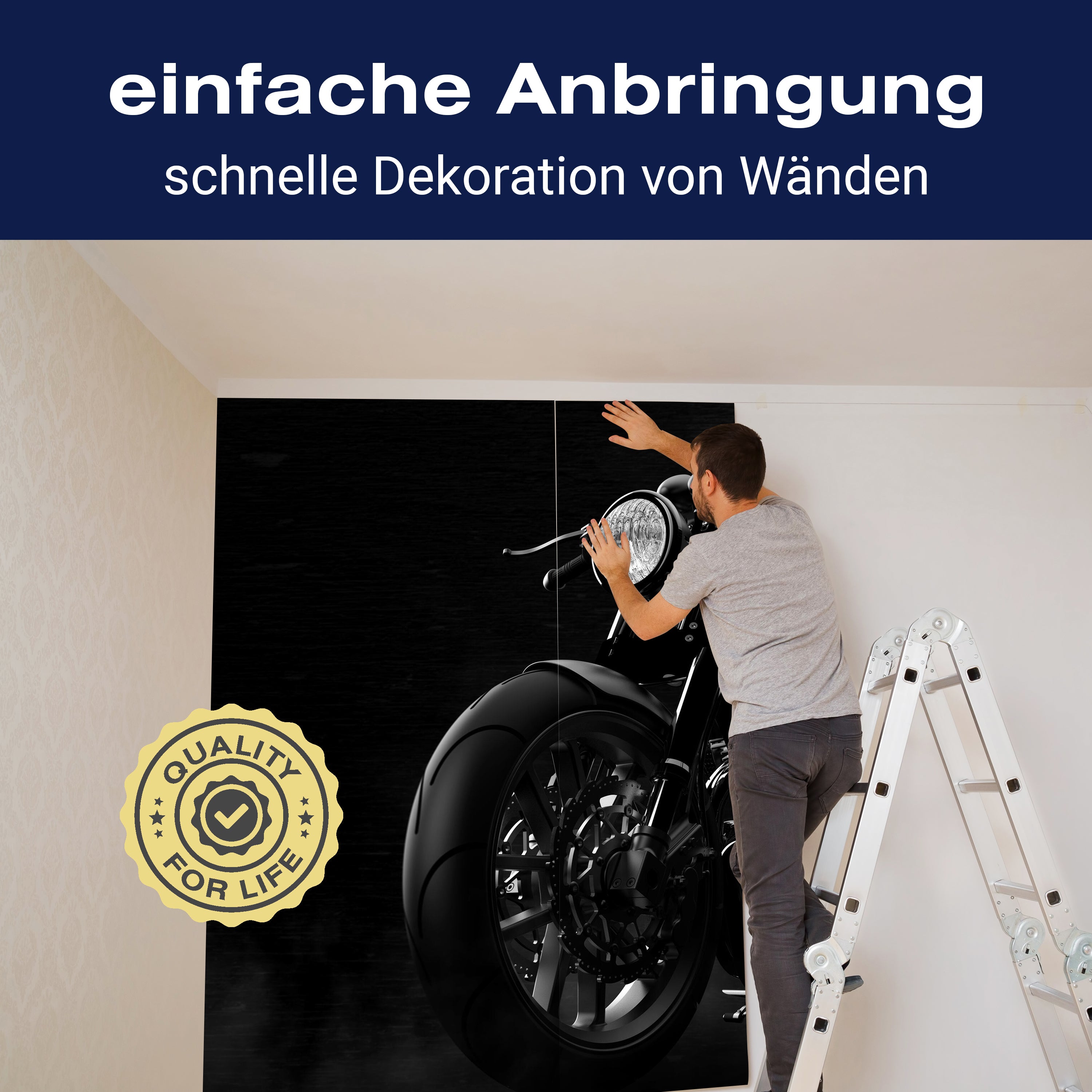 Fototapete Motorrad schwarz Bike M6144 - Bild 3