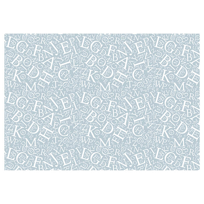 Fototapete Alphabet Grau Blau M6384 - Bild 2