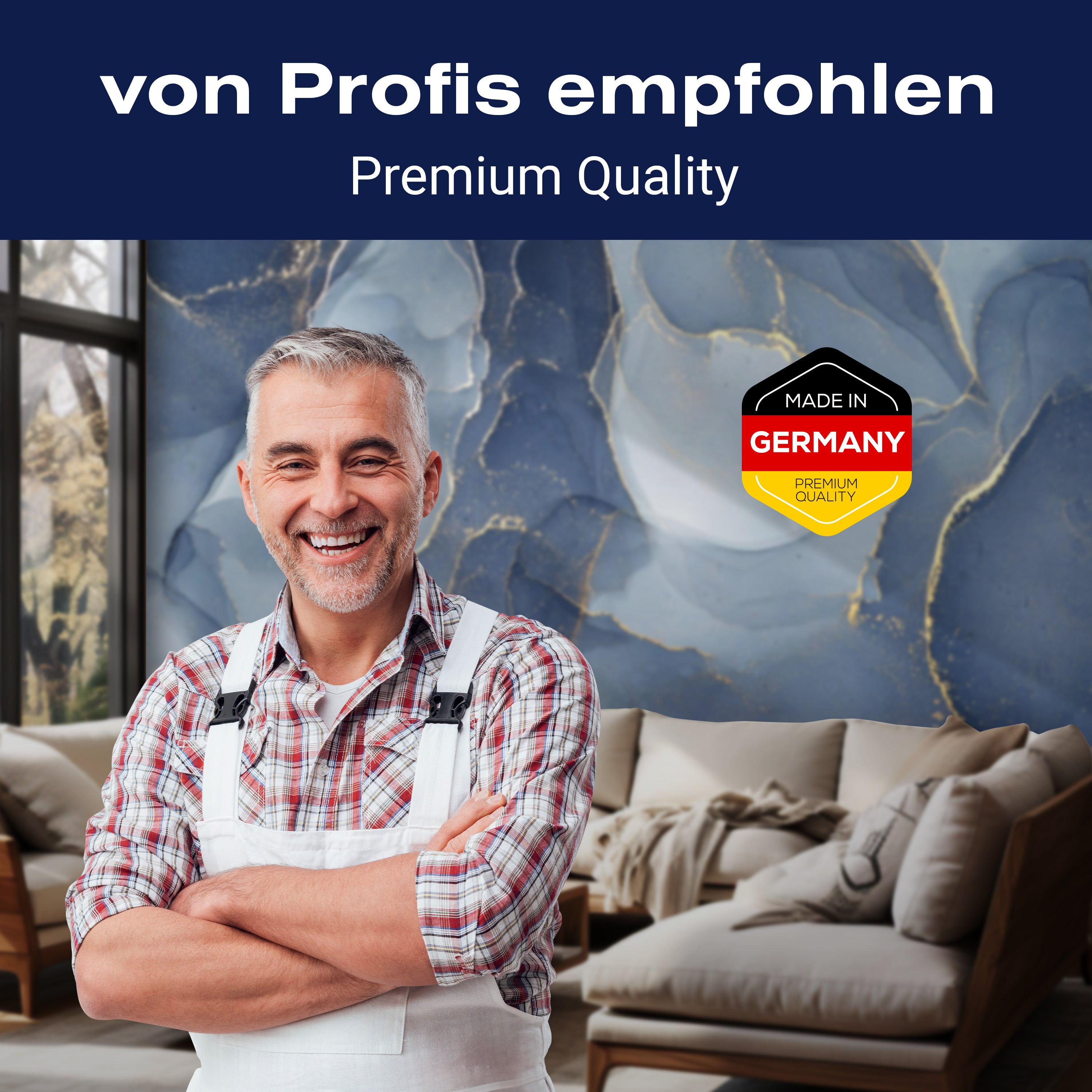 Fototapete Wasserfarben gelb blau M6563 - Bild 5