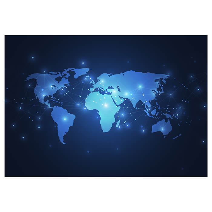 Fototapete blaue Weltkarte Atlas M6643 - Bild 2