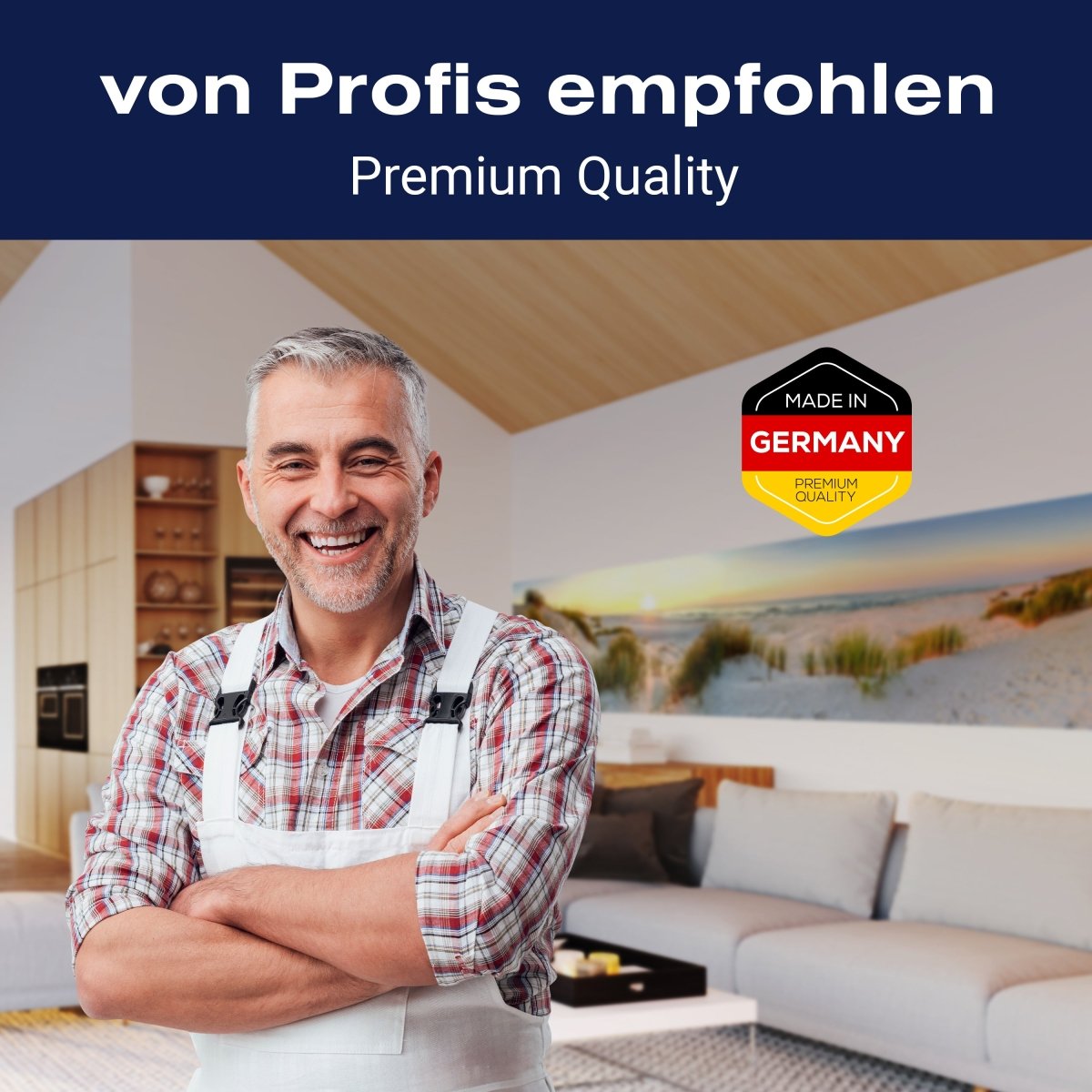 Panorama-Fototapete Meerblick, Strand, Dünen M0013 - Bild 5