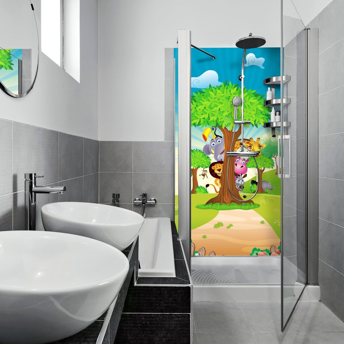 Duschwand Tierbaum M0033 entdecken - Bild 1