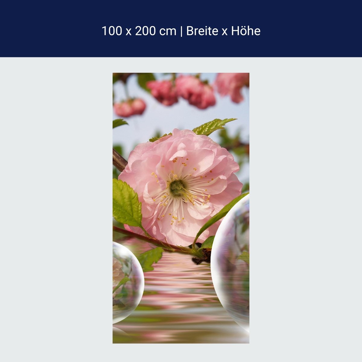 Duschwand Seifenblasen M0035