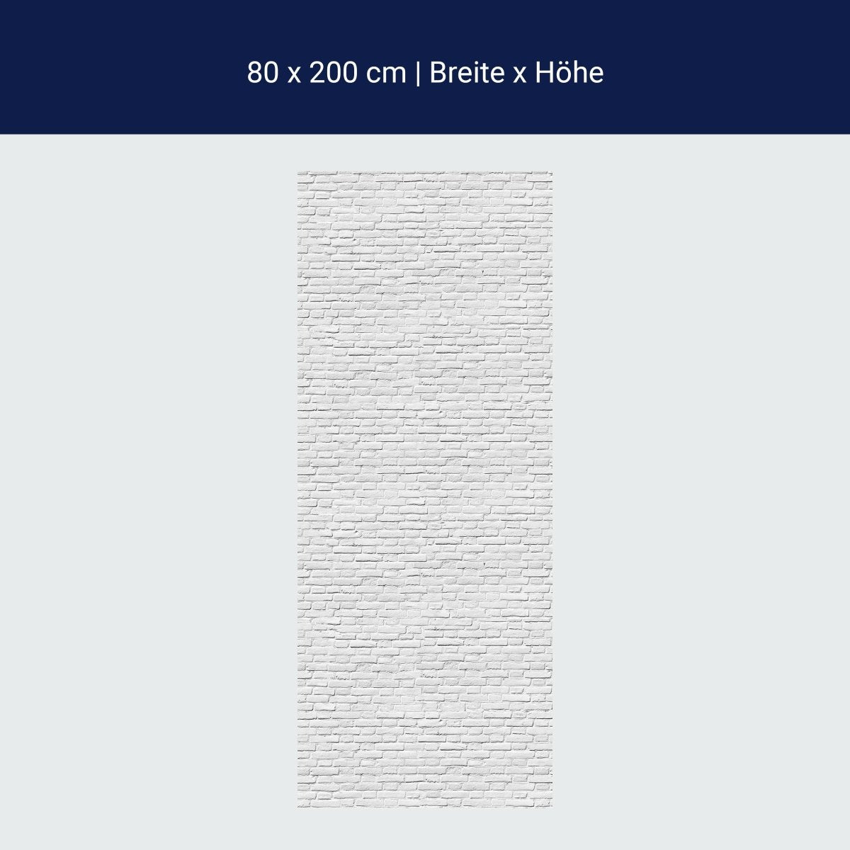 Duschwand weisser Backstein M0050