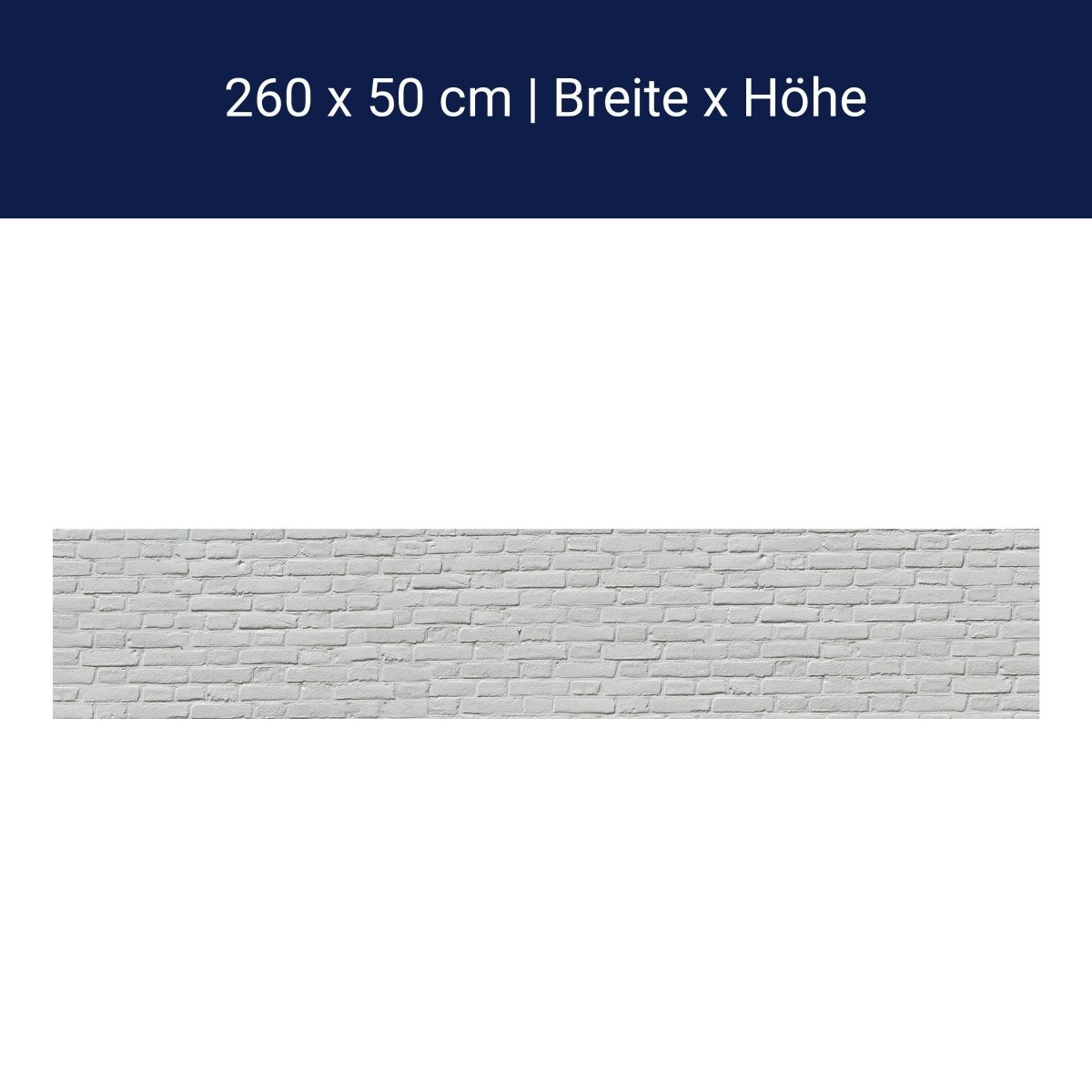 Küchenrückwand weisser Backstein M0050