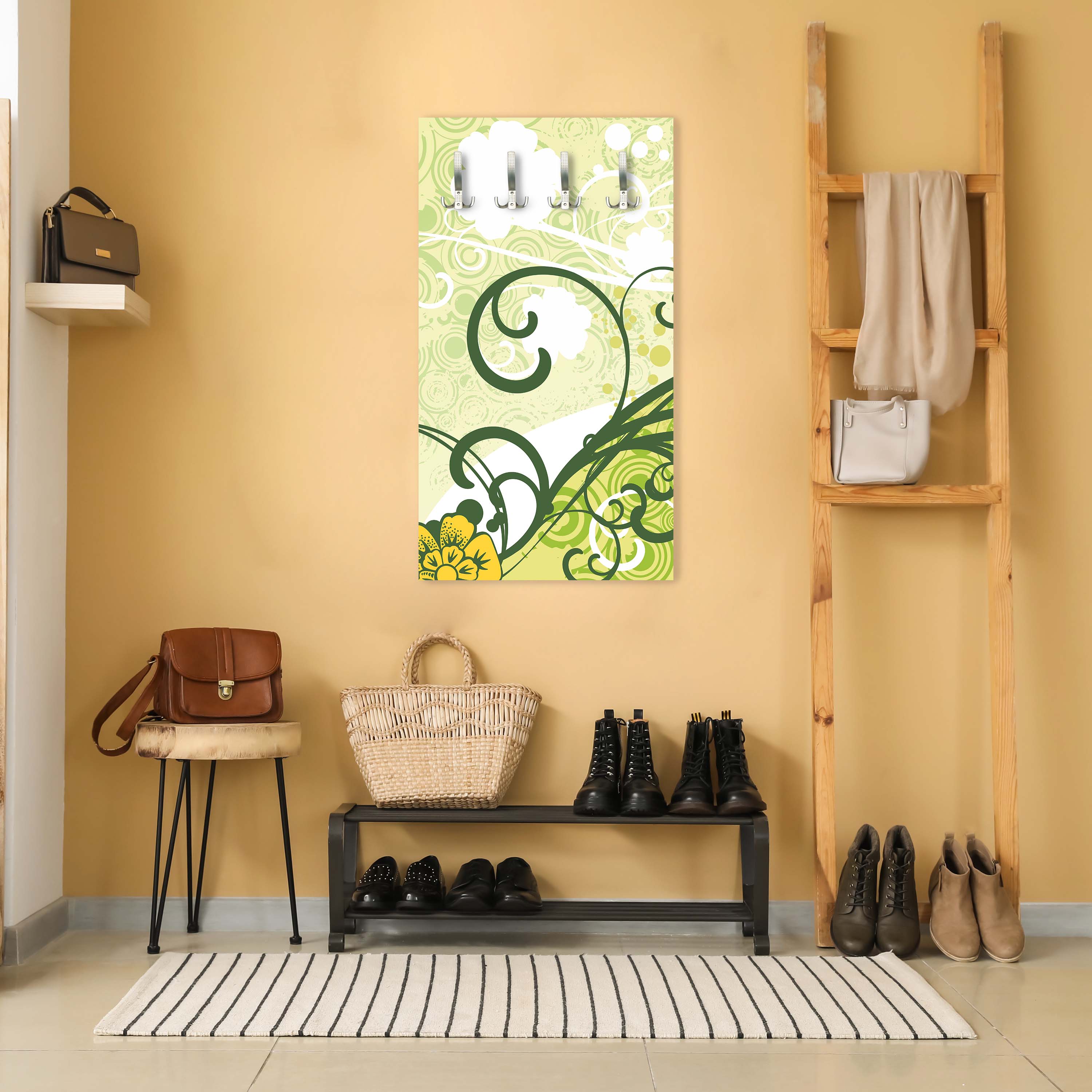 Garderobe Vanessa Retro Blüten M0058 entdecken - Bild 2