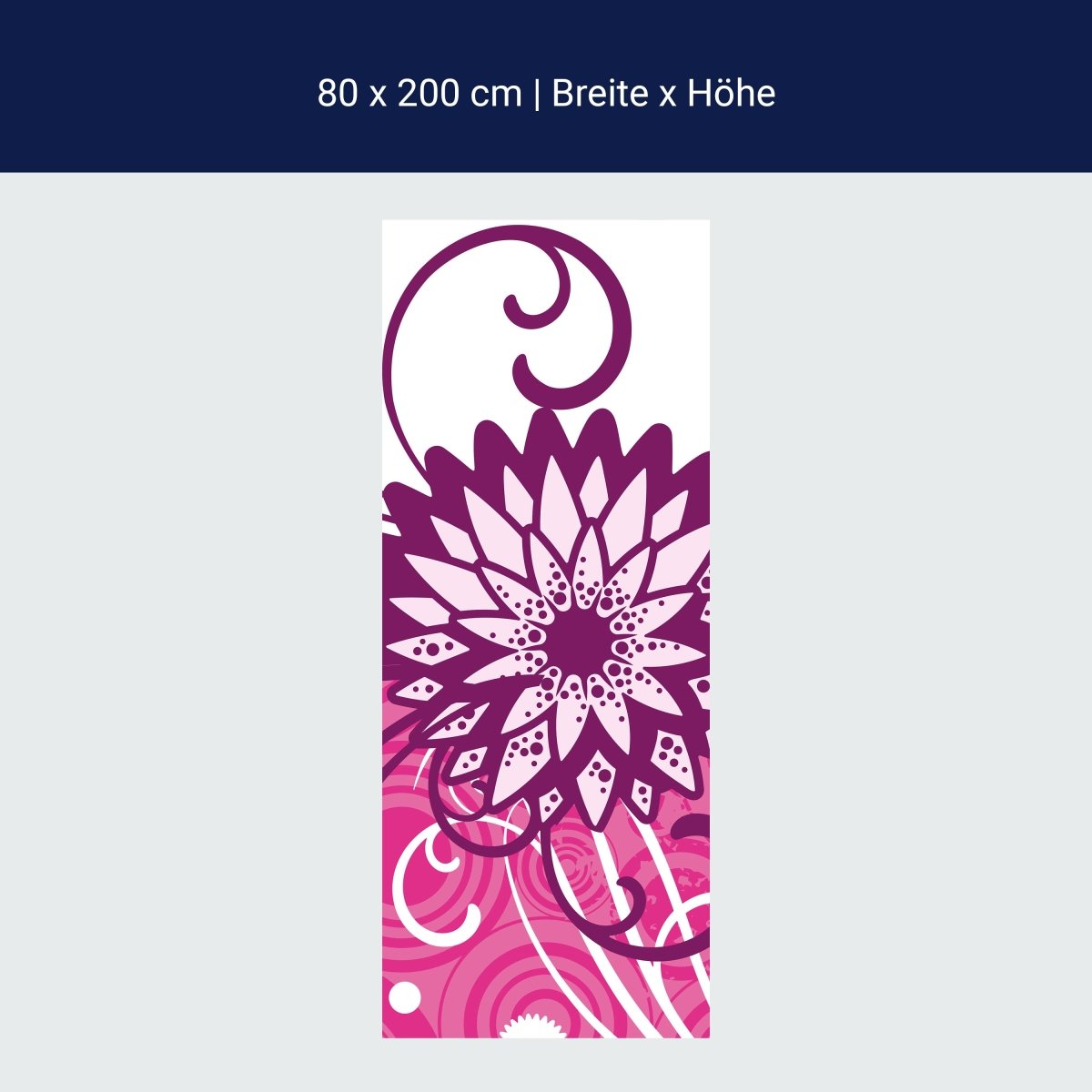 Duschwand Cindy Floral Blüten M0062