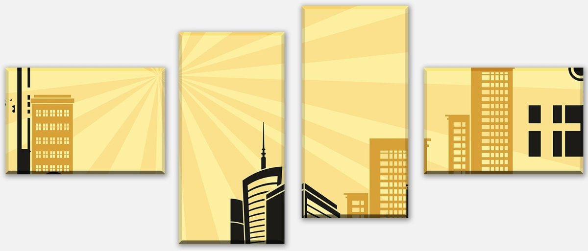 Leinwandbild Mehrteiler Urban Life Grunge M0074