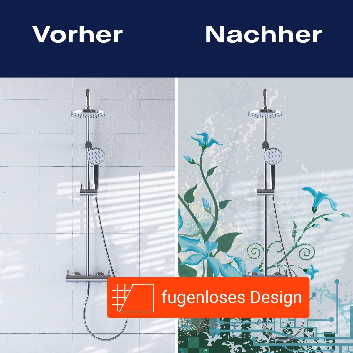 Duschwand Luisa Blüten M0078 entdecken - Bild 9