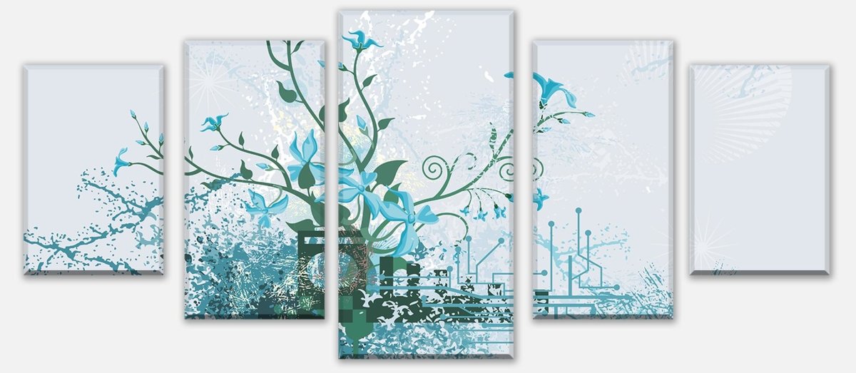 Leinwandbild Mehrteiler Luisa Blüten M0078 entdecken - Bild 1