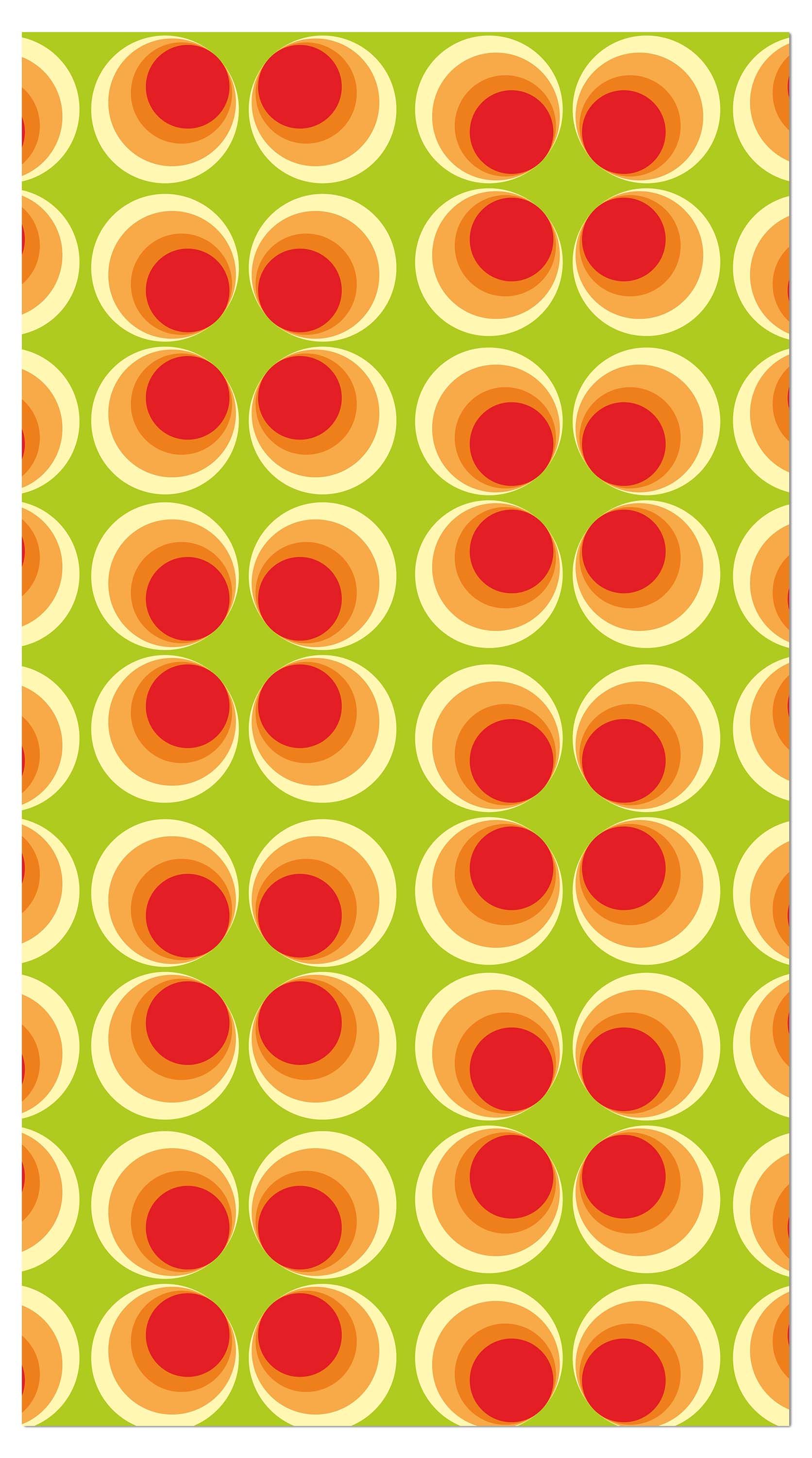 Garderobe Retrokreise Orange Muster M0098 entdecken - Bild 4