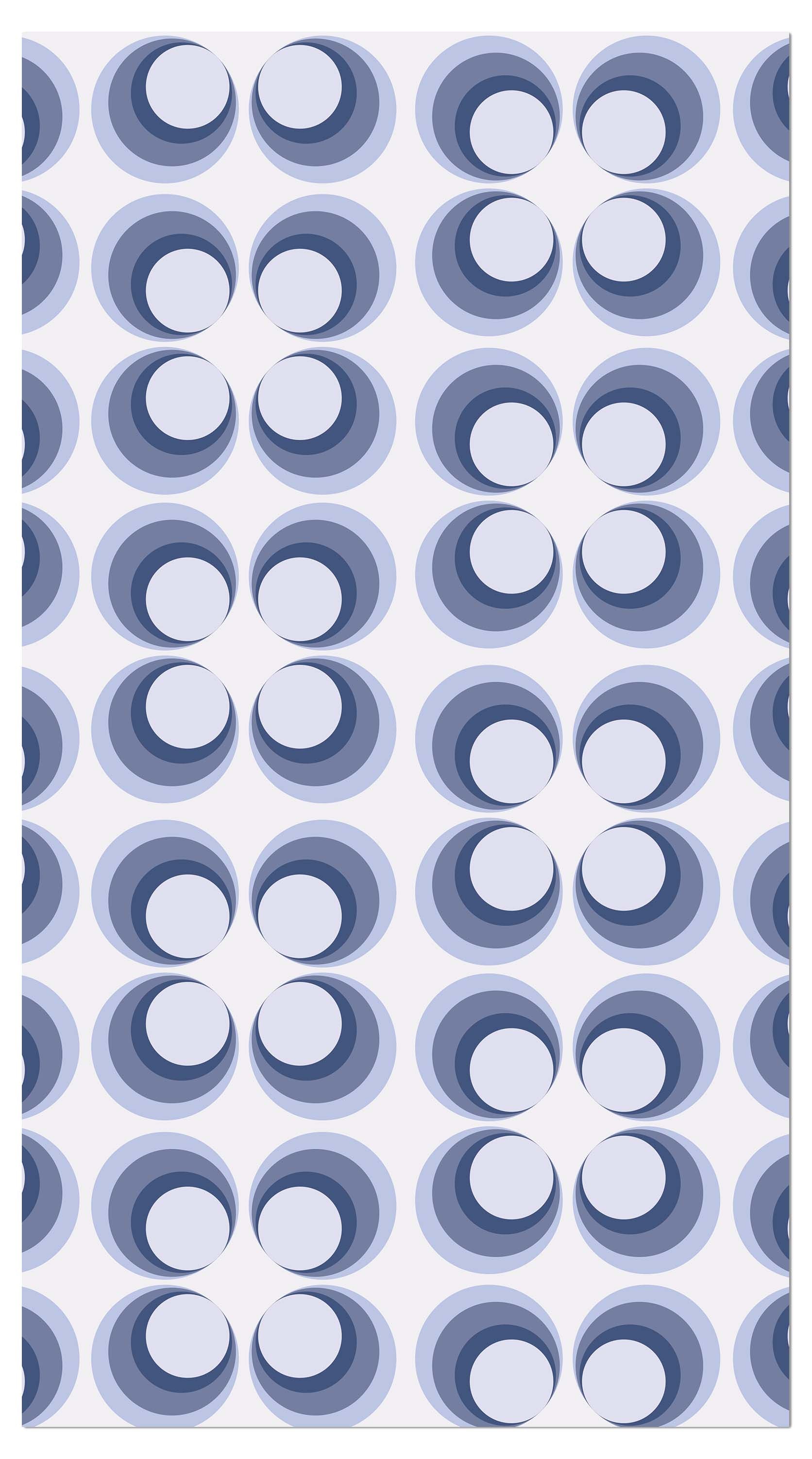 Garderobe Retrokreise Blau Muster M0099 entdecken - Bild 4