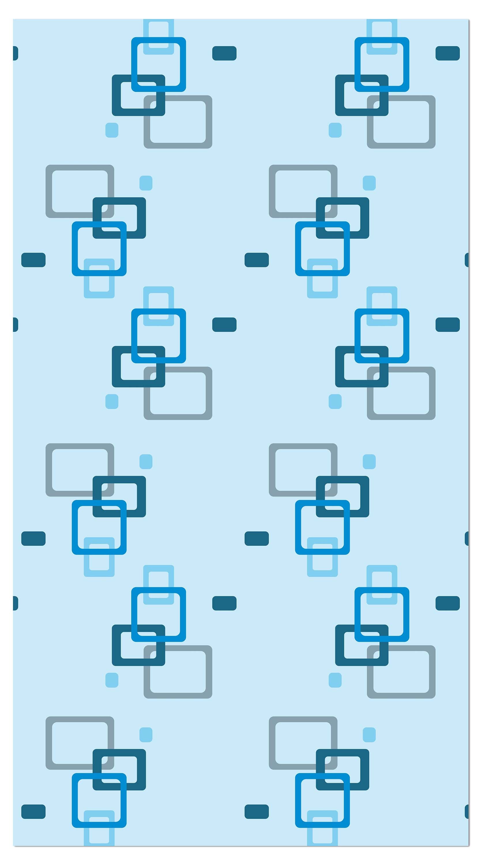 Garderobe Retrokästchen hellblau Muster M0103 entdecken - Bild 4