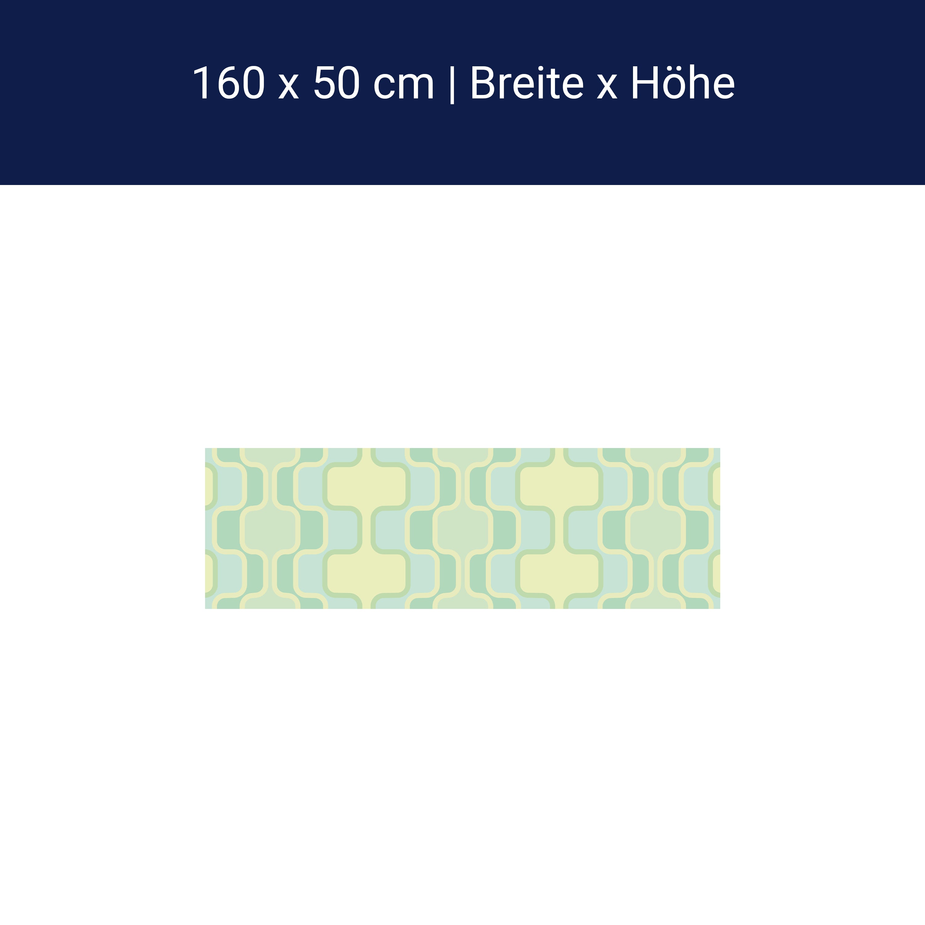 Küchenrückwand Retromuster Pastellgrün Muster M0109